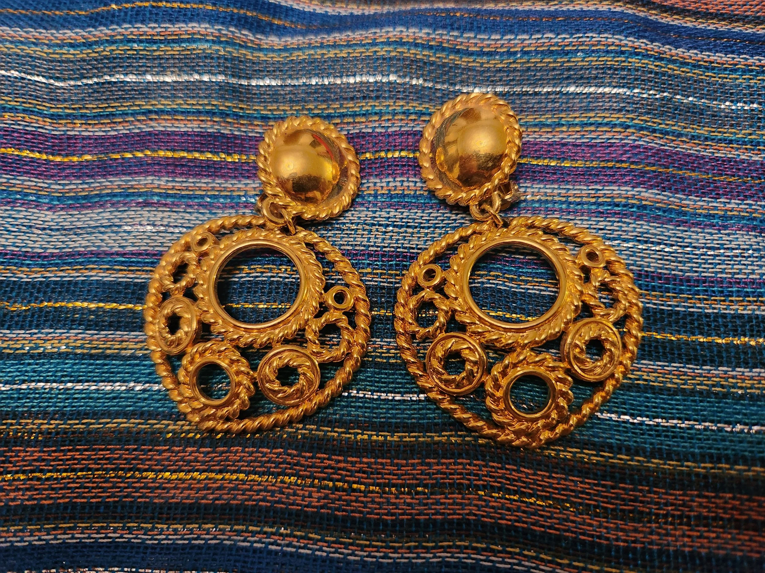 Gold Clip On Earrings