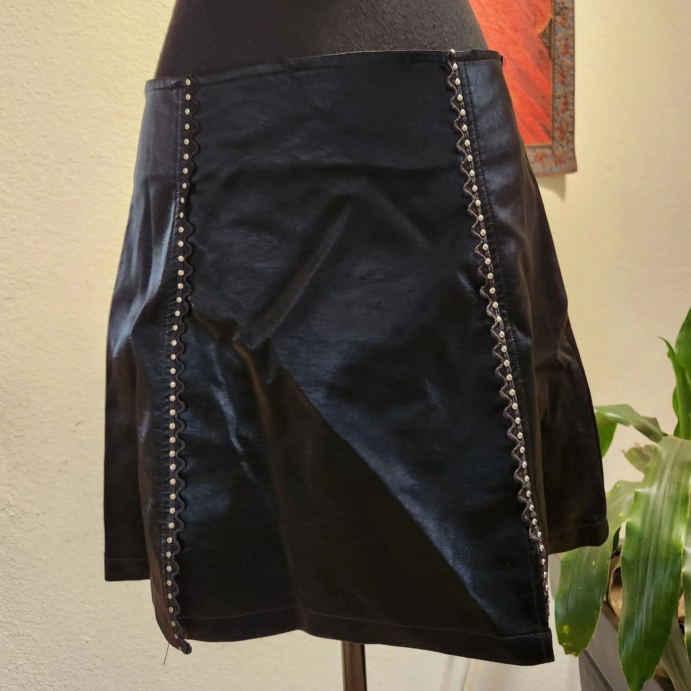 Dolls Kill Brand Pleather Skort