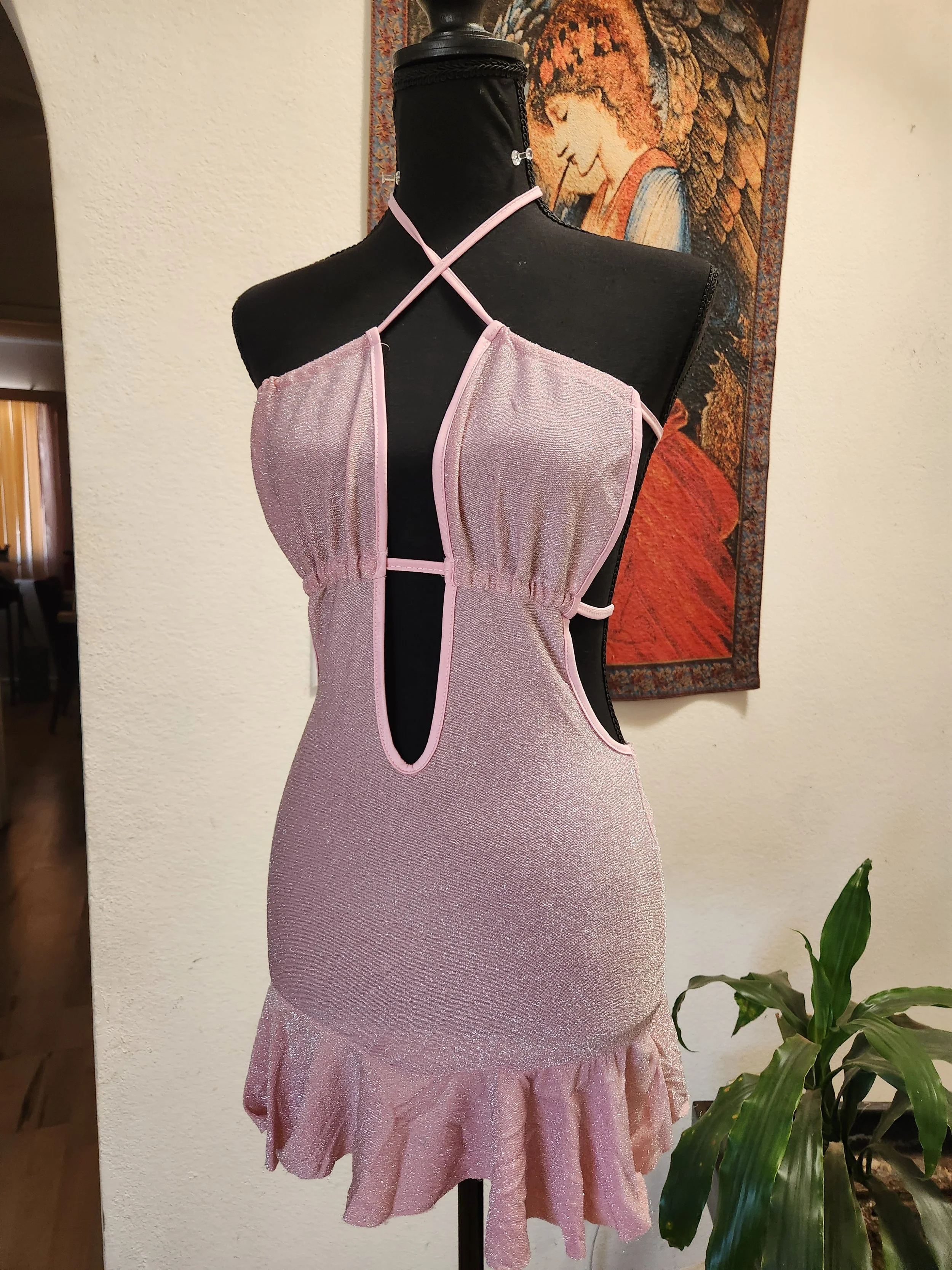 Sparkle Pink Hoochie Dress