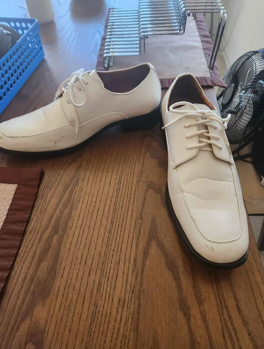 Leon Brand - White Men's Wedding Shoes size 9