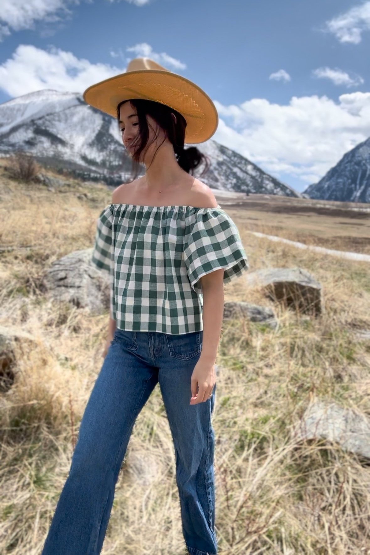 Gingham Swing Blouse
