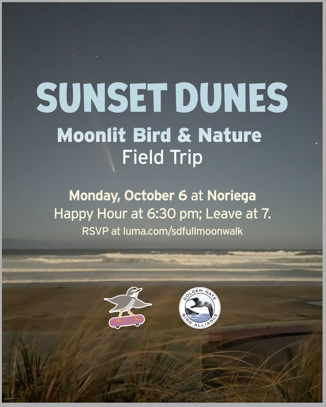 Moonlit Sunset Dunes Bird & Nature Field Trip