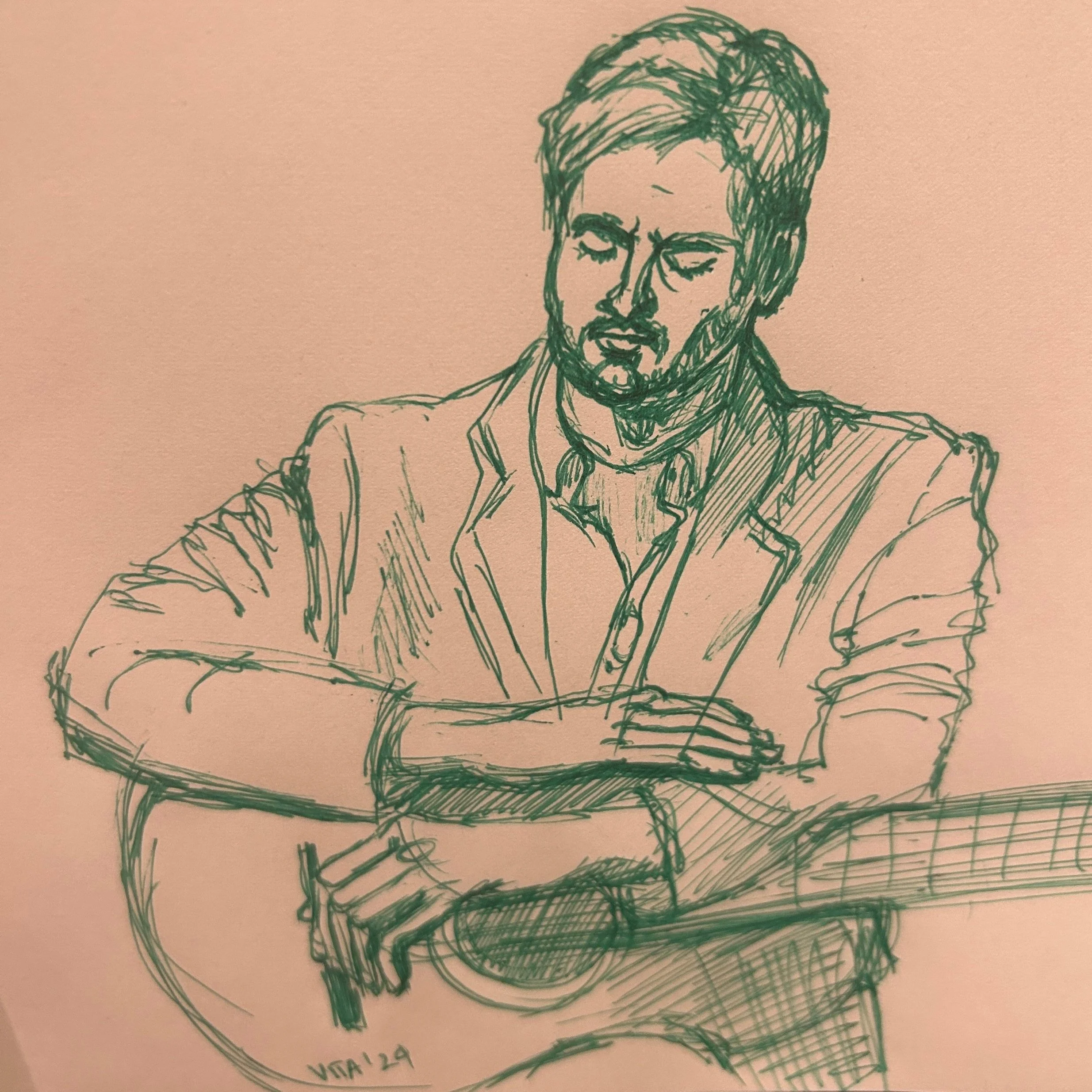 DREAMING IN SOUND (ink on paper)