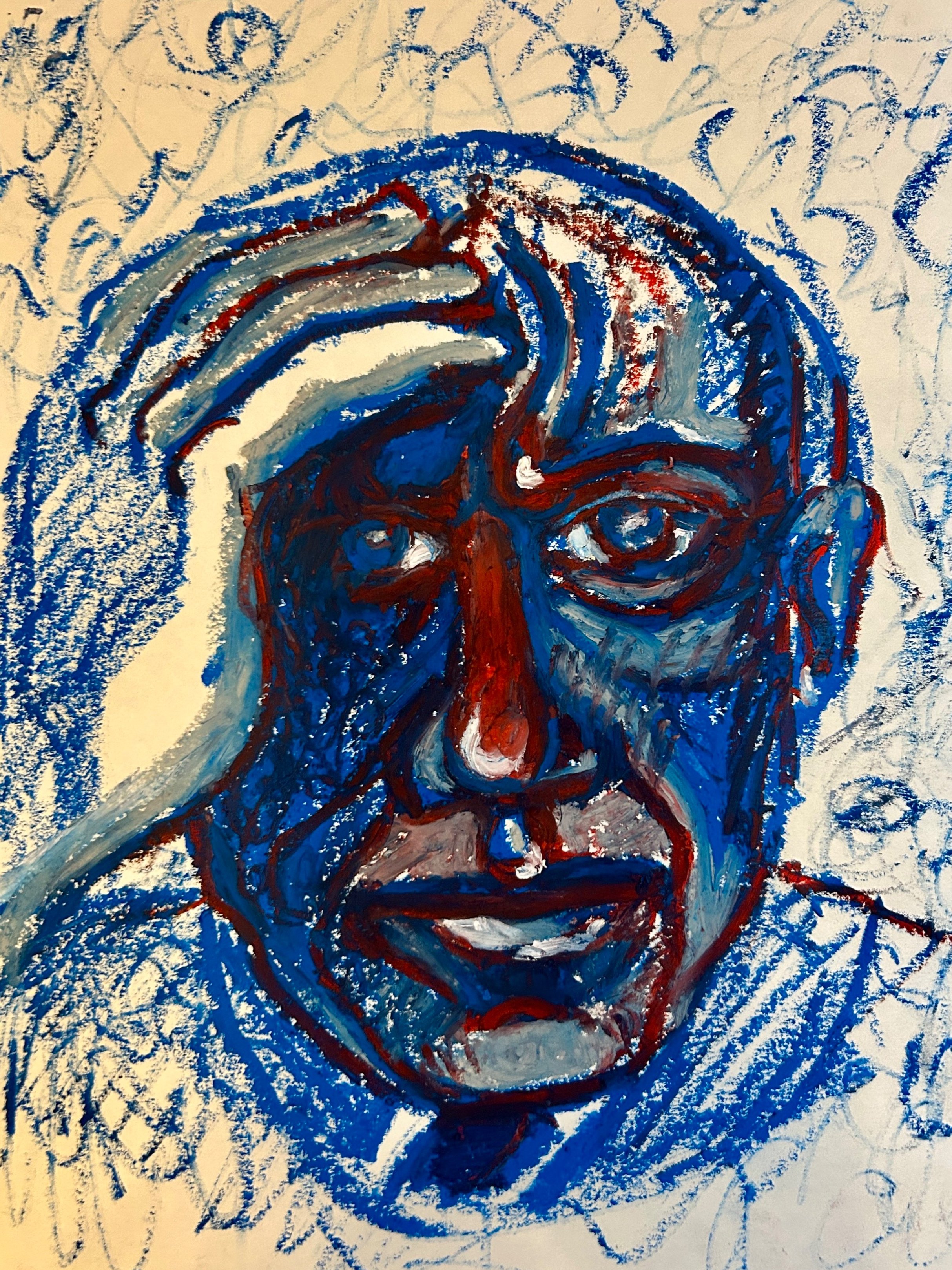 PABLO (oil pastel on paper)