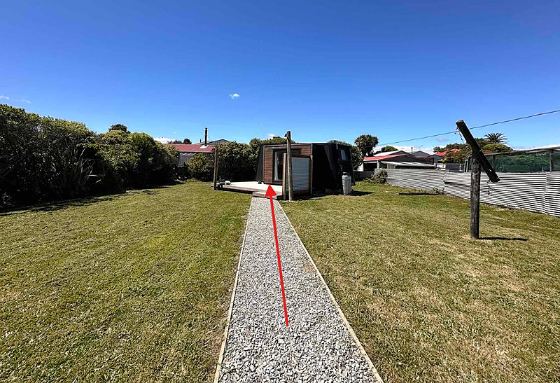 Gravel path leading towards The Wee Snug