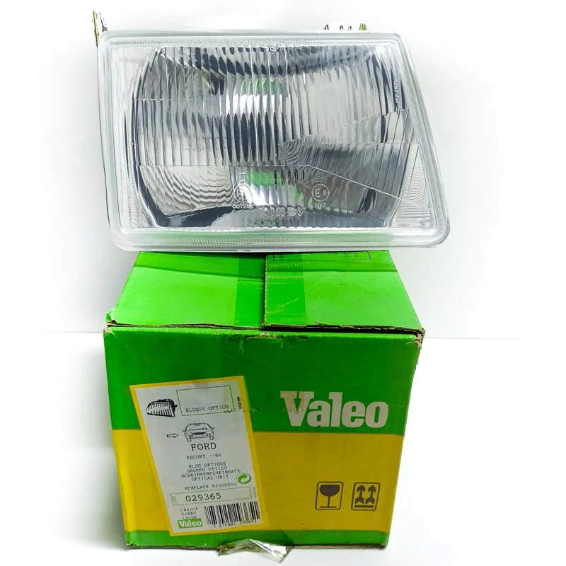 Faro delantero derecho para Ford Escort/Orion. Marca Valeo referencia 029265. Recambio original de época. Nuevo