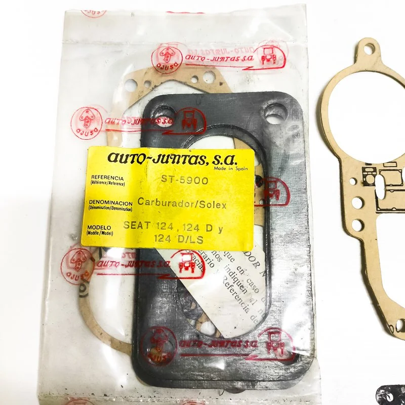 Juntas de carburador Solex para SEAT 124, 124D y 124LS. Marca Ajusa.  Referencia ST5900