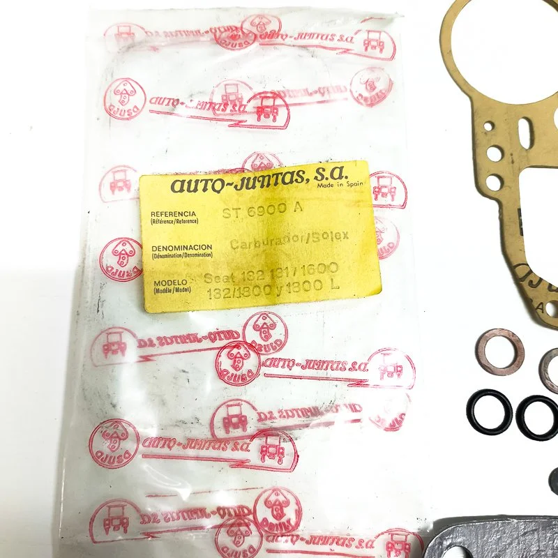 Juntas para carburador Solex para SEAT 132131 1600, SEAT 1321800 y 1800L. Marca Ajusa. Referencia ST6900A