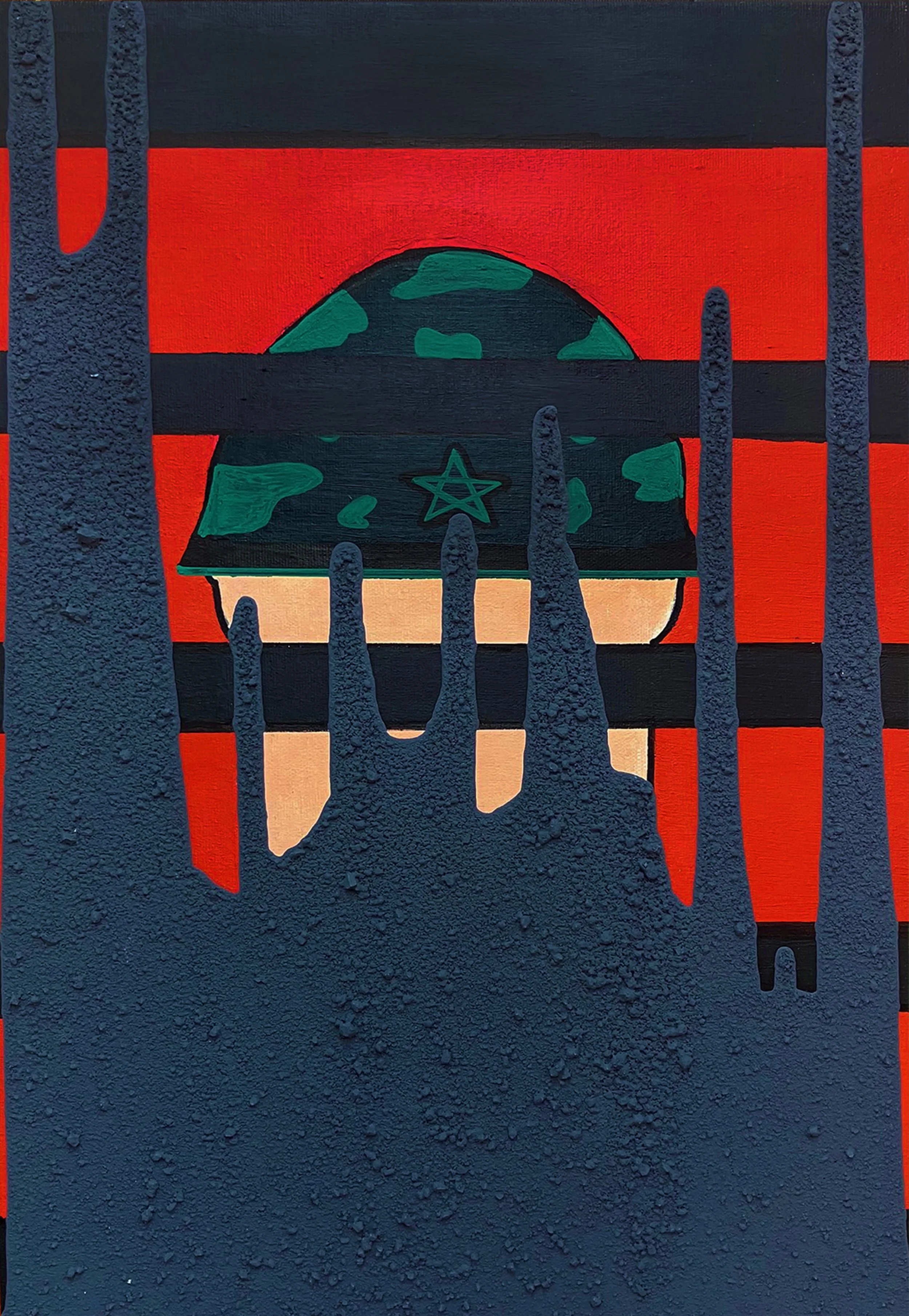 24. Marroc i els seus aliats.
38 x 55 cm.
Pintura acrílica sobre llenç.