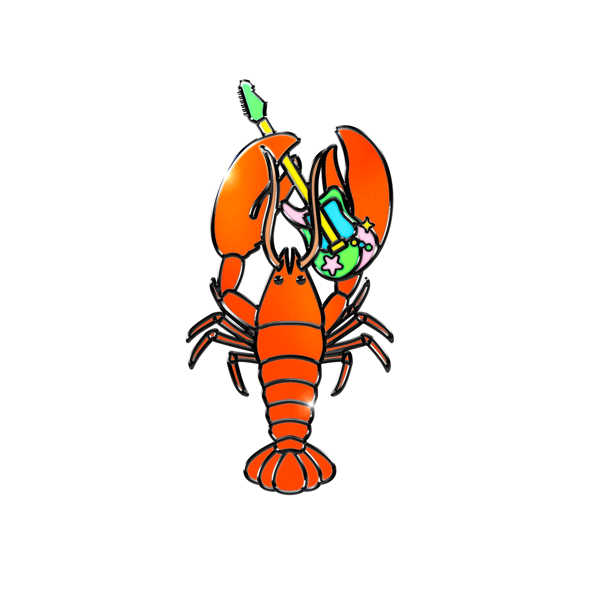 The B52s Cosmic DeEvolution Tour enamel pin