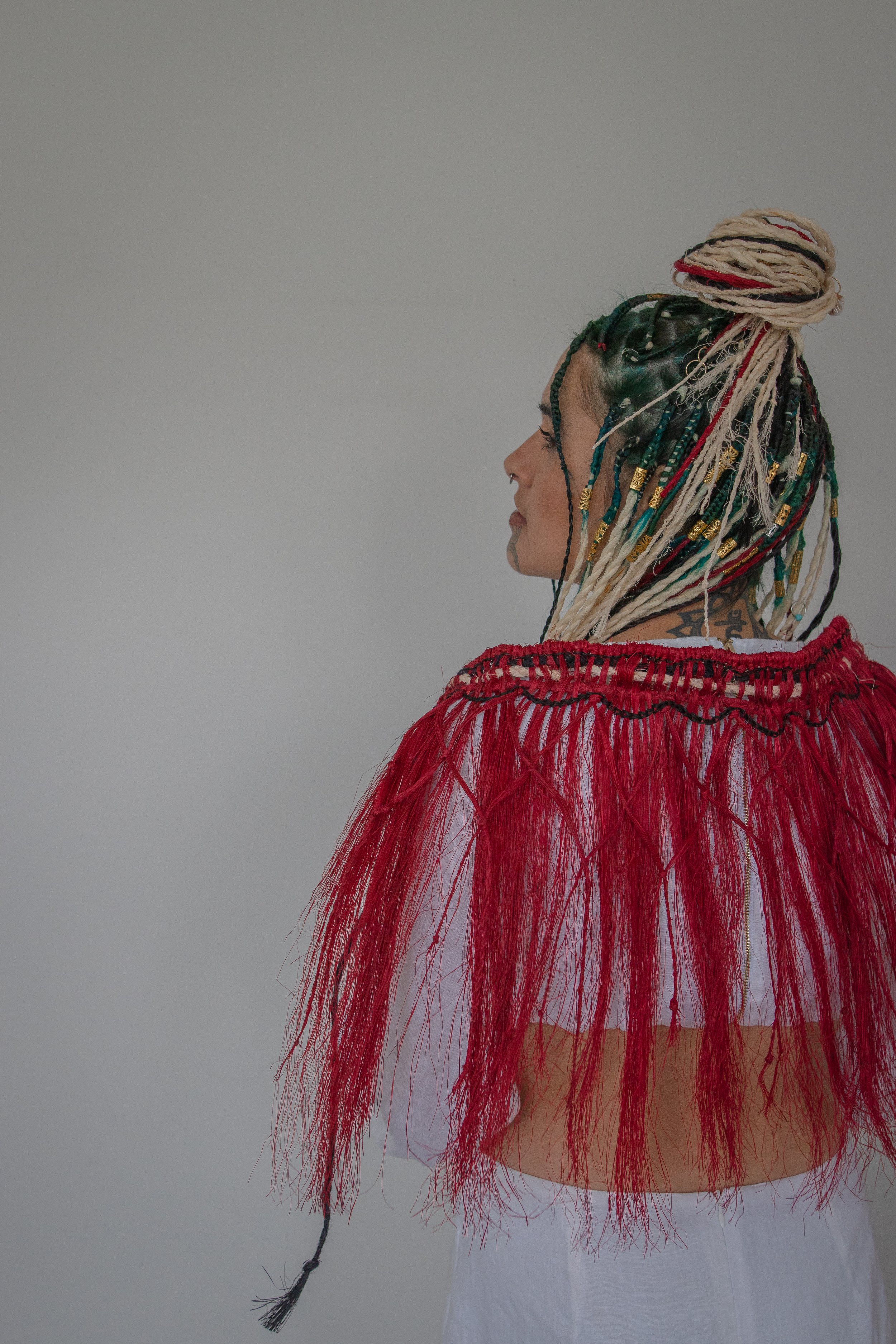 Ariki Kakahu whero red - KIMBERLEY MAAKA - Aotearoa New Zealand