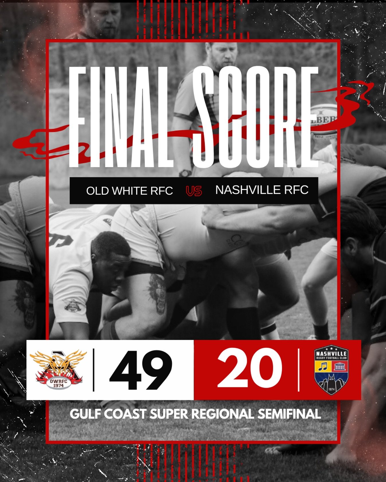 Final Score: 49-20 — On to the Final
The boys are marching on after a dominant second-half performance in the Super Regionals opener. After a tight 15-13 first half, the squad turned up the heat — with revitalized defense, smart subs, and