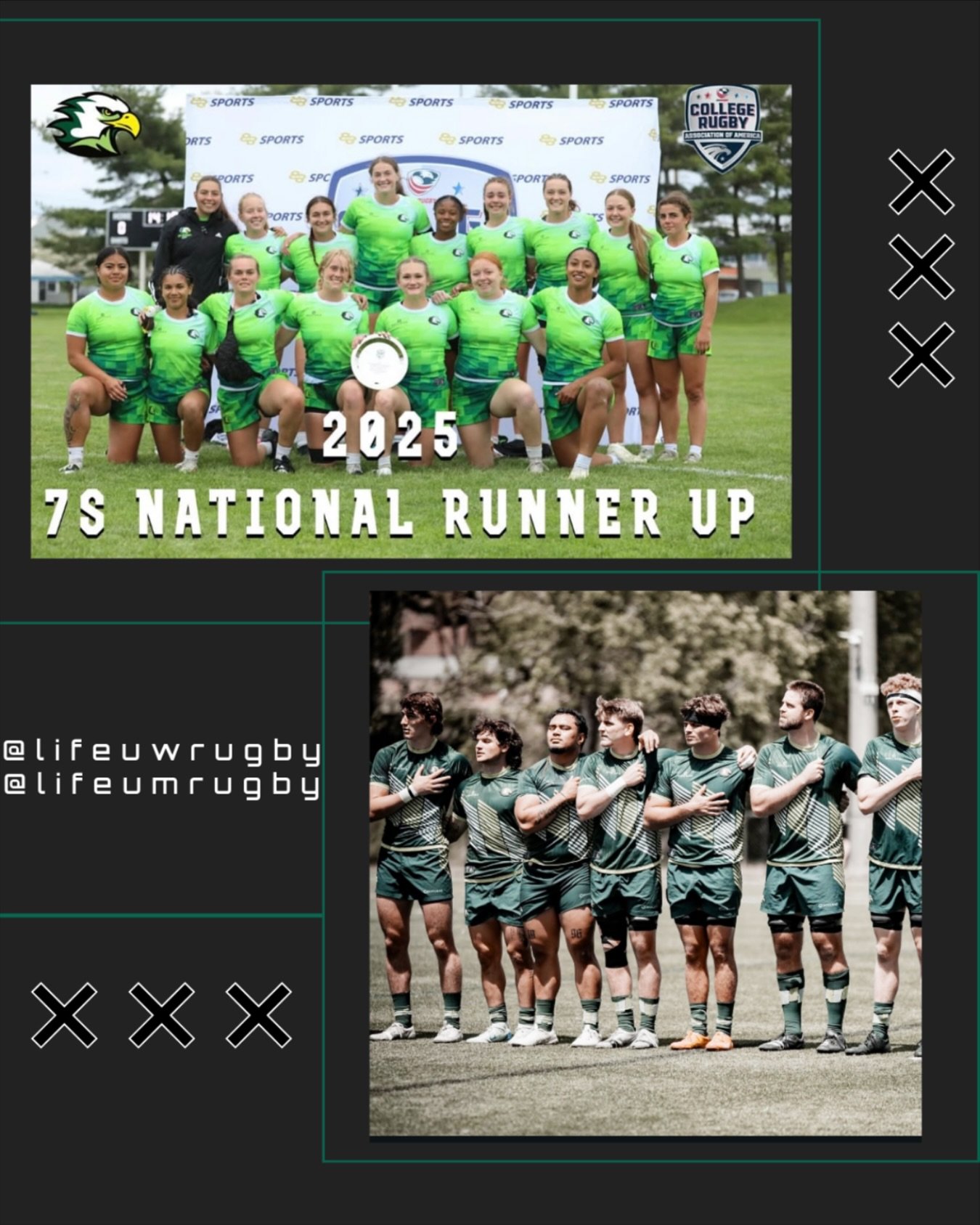 Congratulations to Life University D1 Women’s & Men’s Rugby Teams!
What an incredible season for both Life Women’s and Men’s Rugby teams! Your relentless determination, hard work, and sportsmanship brought you all the way