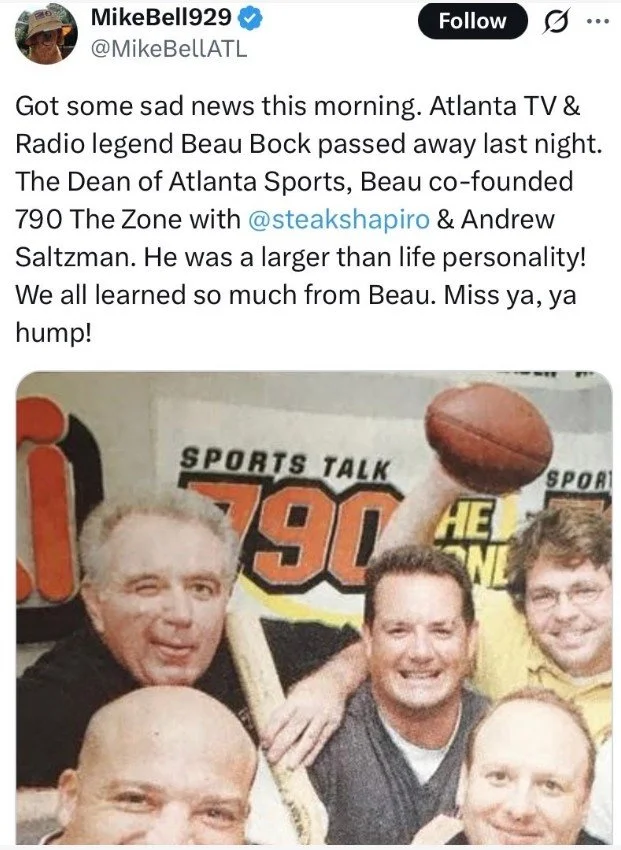 Beau Bock our founding member passed away.