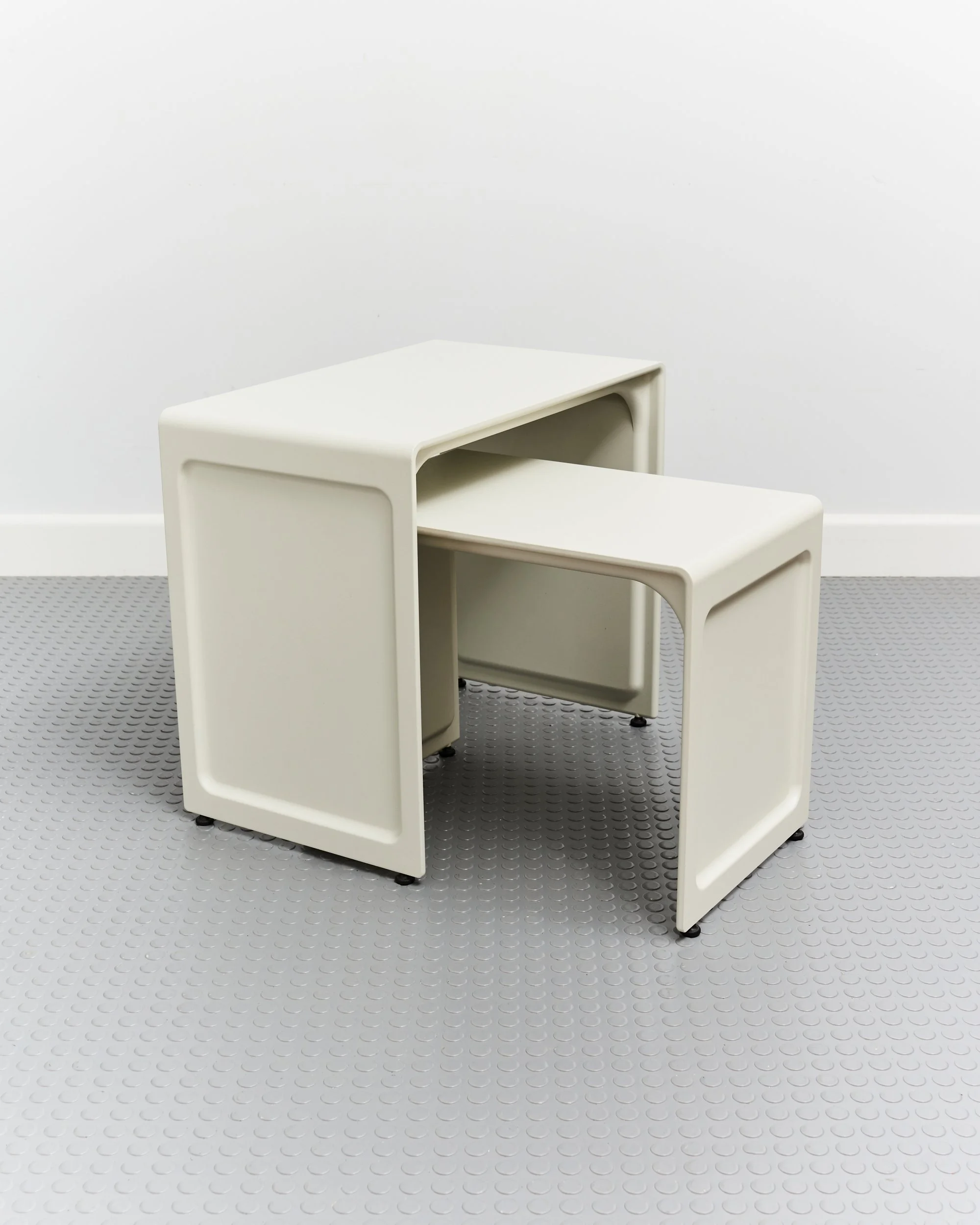 Nesting Side Tables Model '621' in Off-White by Dieter Rams for Vitsoe 1962 C.2014