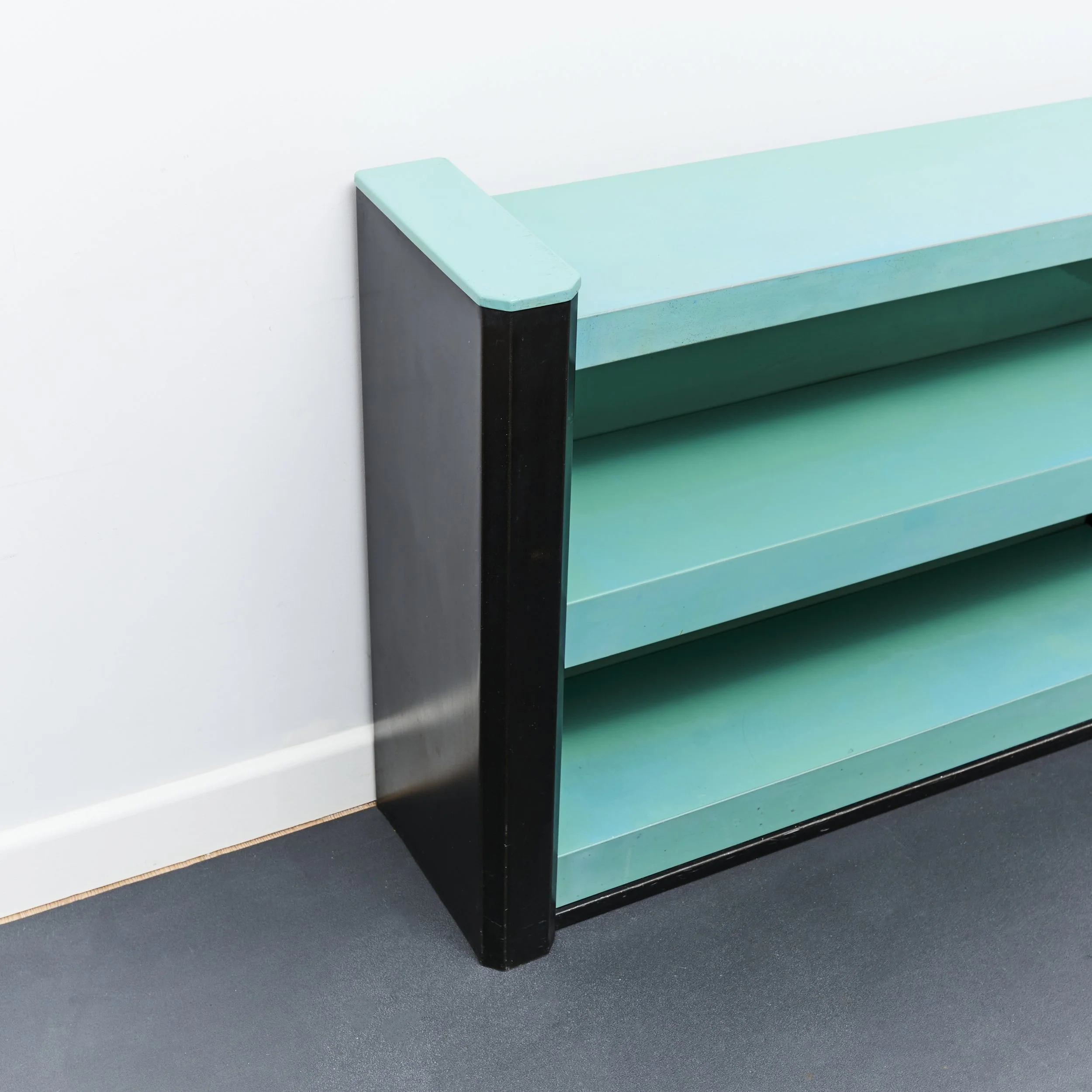 art.deco.sheet.metal.bookcase.shelving.shelf.black.turquoise.1930.bauhaus 3.jpg