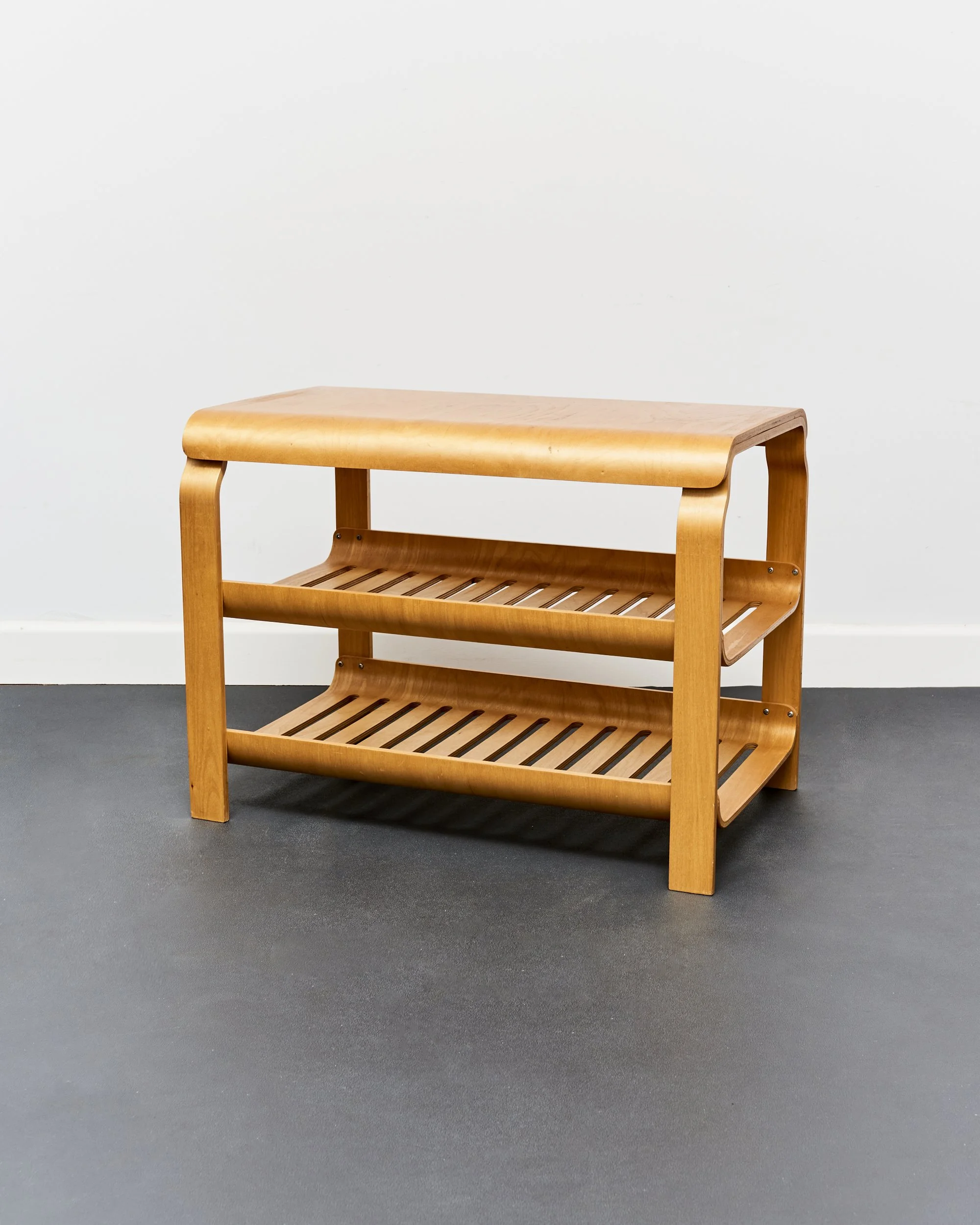 bench.side.table.shoe.rack.ikea.richard.clark.plywood.1990.alvar.aalto.jpg