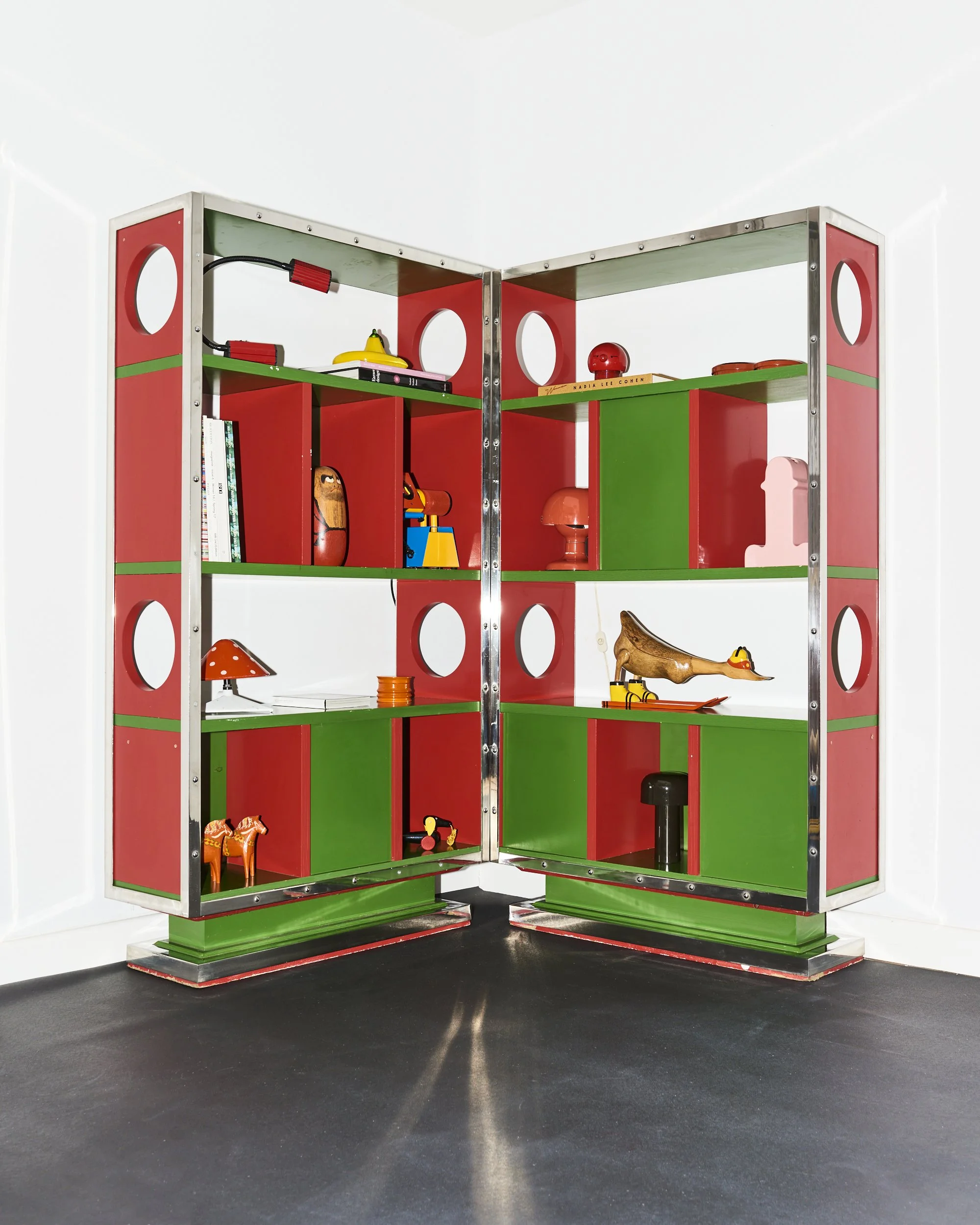 freestanding.room.divider.red.green.chrome.memphis.style.art.deco.mid.century 8.jpg