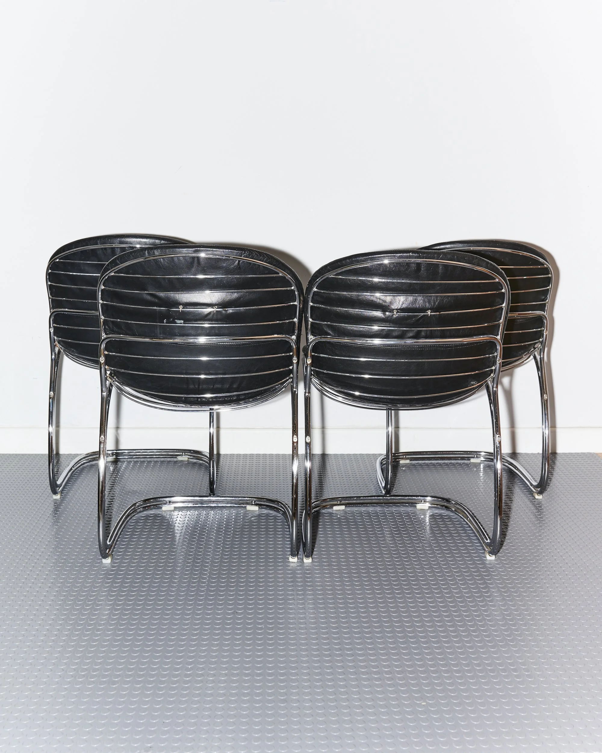 gastone.rinaldi.sabrina.chrome.leather.dining.chairs.rima.italy.1970 3.jpg