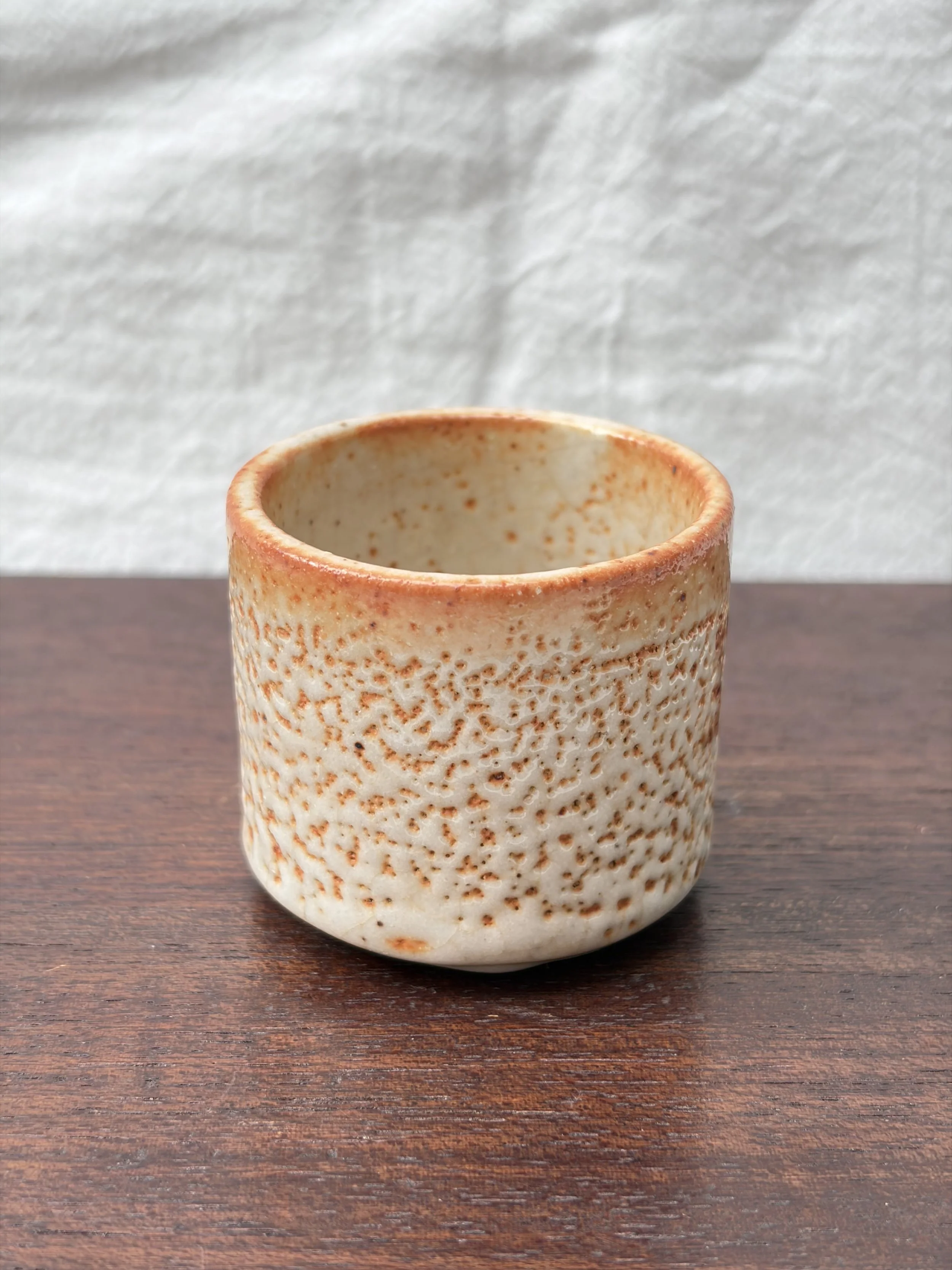 Vintage Japanese Shino Ware Style Sake Cup