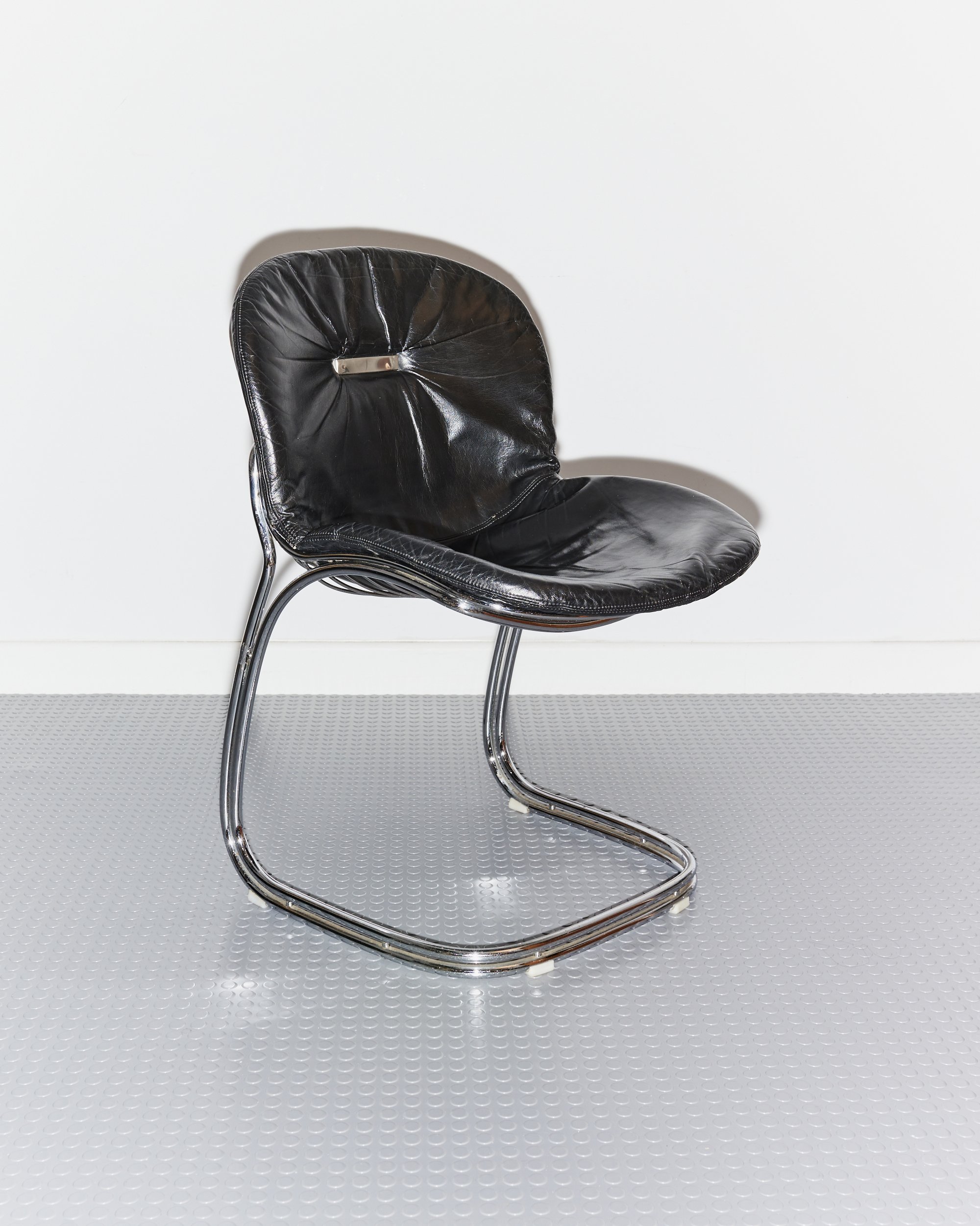 gastone.rinaldi.sabrina.chrome.leather.dining.chairs.rima.italy.1970 5.jpg