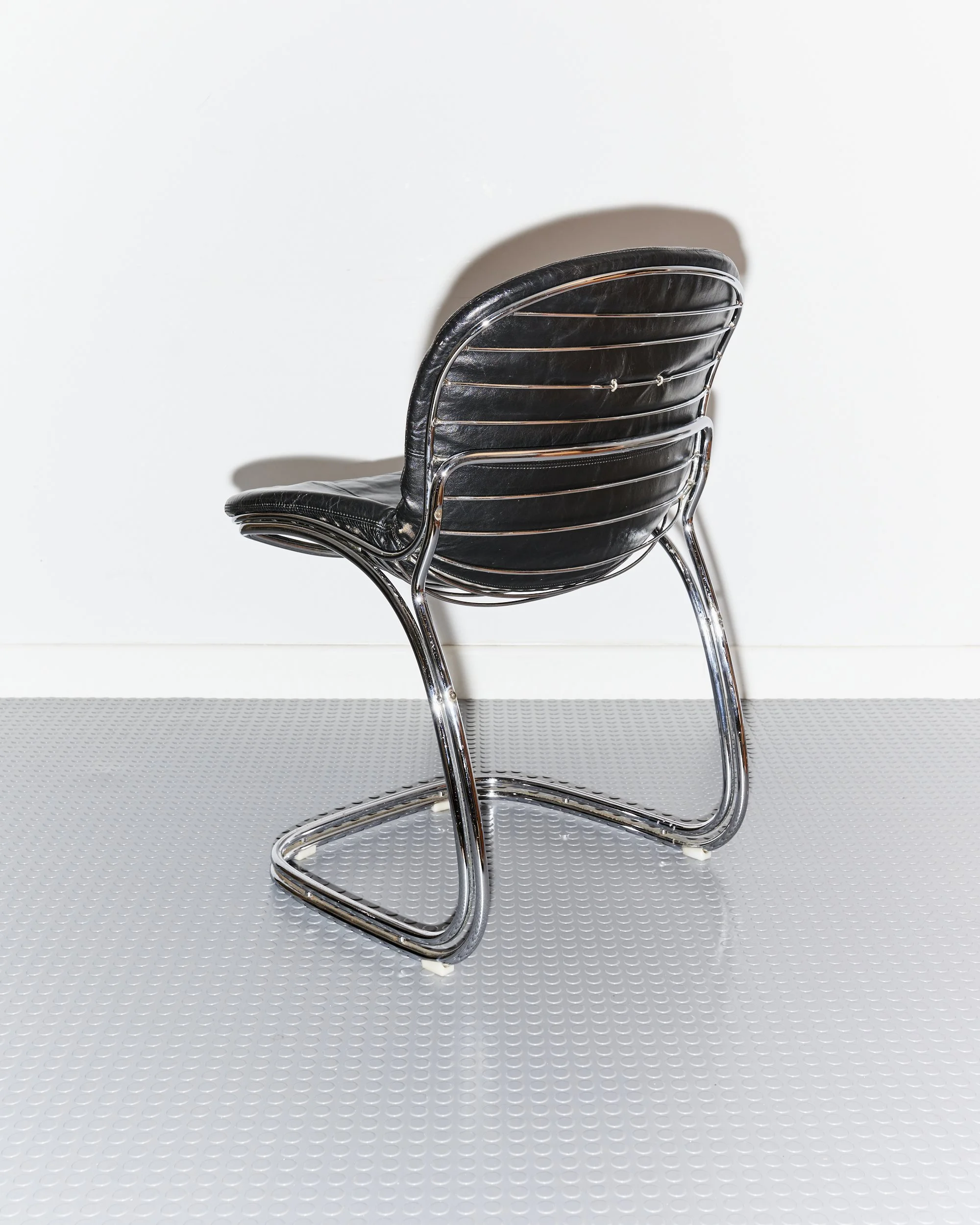 gastone.rinaldi.sabrina.chrome.leather.dining.chairs.rima.italy.1970 7.jpg