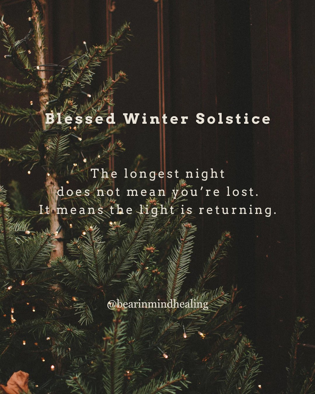 ⬇️Read Caption Below⬇️⁠
⁠
Winter Solstice marks the longest night of the year; a reminder that darkness is not a failure, but a phase.⁠
If you're feeling slower, heavier, or more inward right now, there is nothing wrong with you.⁠
Your nervous system