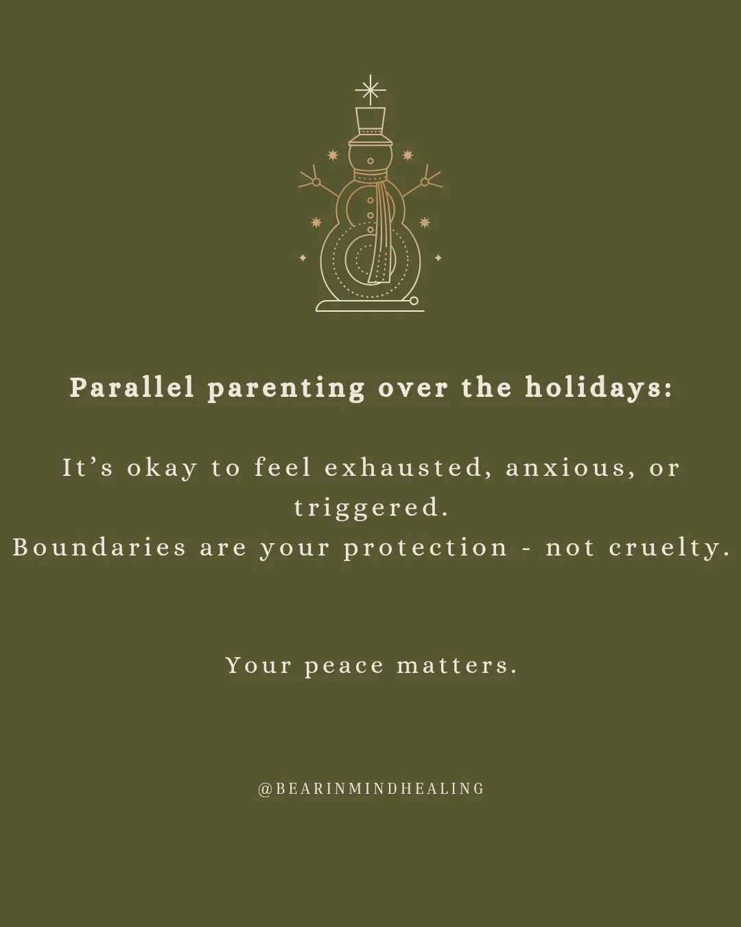 ⬇️Read Caption Below⬇️⁠
⁠
Holiday breaks can be especially challenging when you're parallel parenting with a narcissistic ex.⁠
⁠
You might notice:⁠
⁠
▪️ Emotional manipulation or guilt-tripping.⁠
⁠
▪️ Last-minute changes or control tactics.⁠
⁠
▪️ Hei