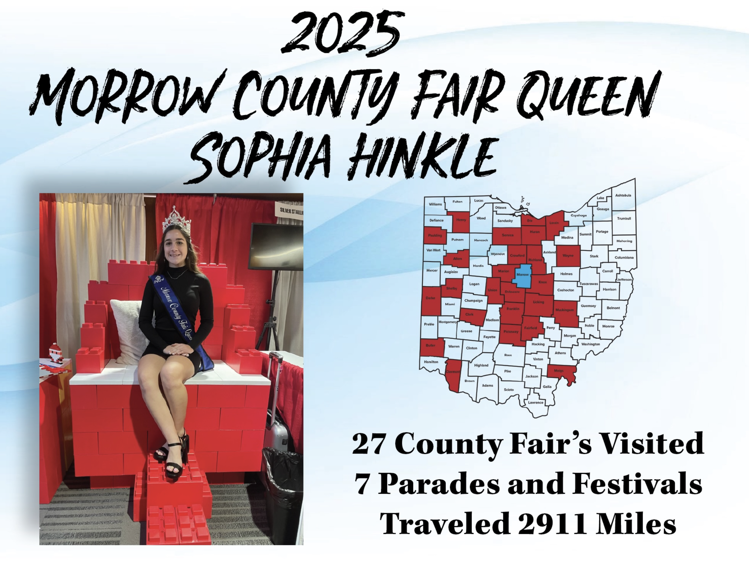 Morrow County Fair Queen Banner