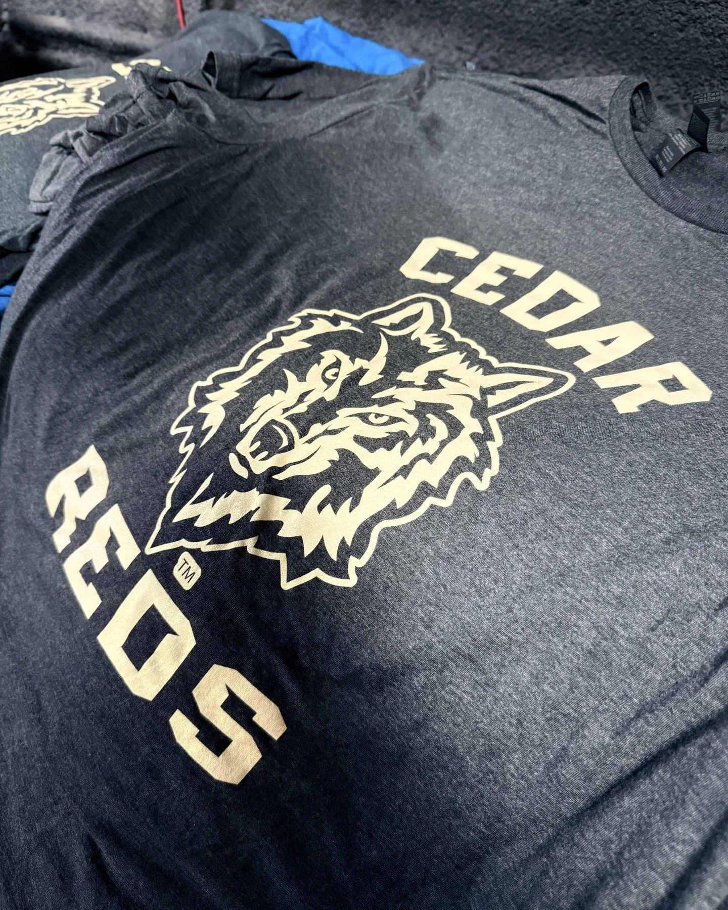 Wolf packs, band tees, and bold dreams.
The result? A shirt that turns heads on stage and off. Quality ink, perfect Pantone matches, and a design that’s as bold as their sound.
Big thanks to the CEDAR REDS for trusting us with their merch sto