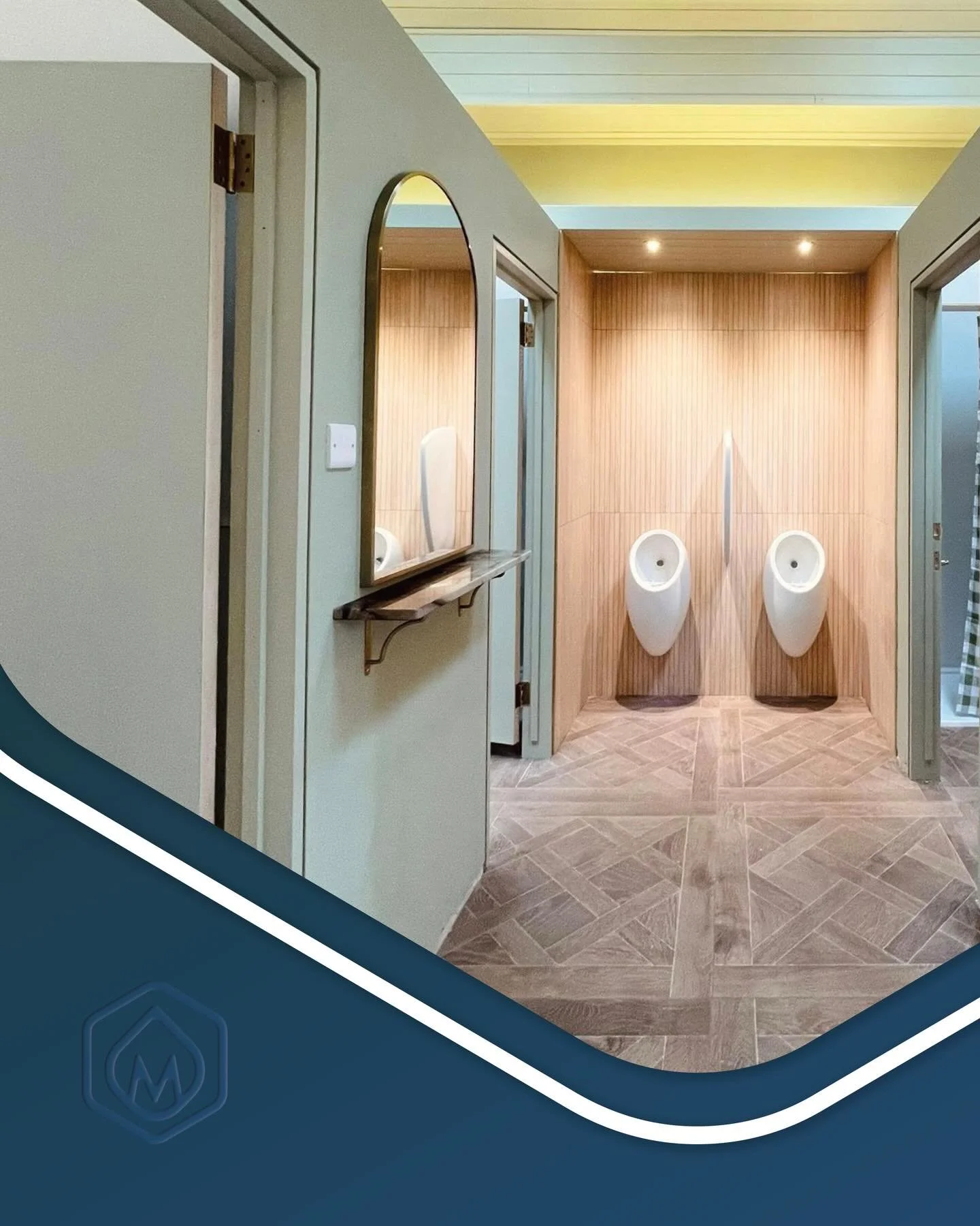 This project was part of @brookmeadowlodges, a luxury glamping and lakeside lodge site just outside Market Harborough.

Working alongside @clairehart_design , the washrooms were designed to be more than just functional spaces. As Claire explained:

&