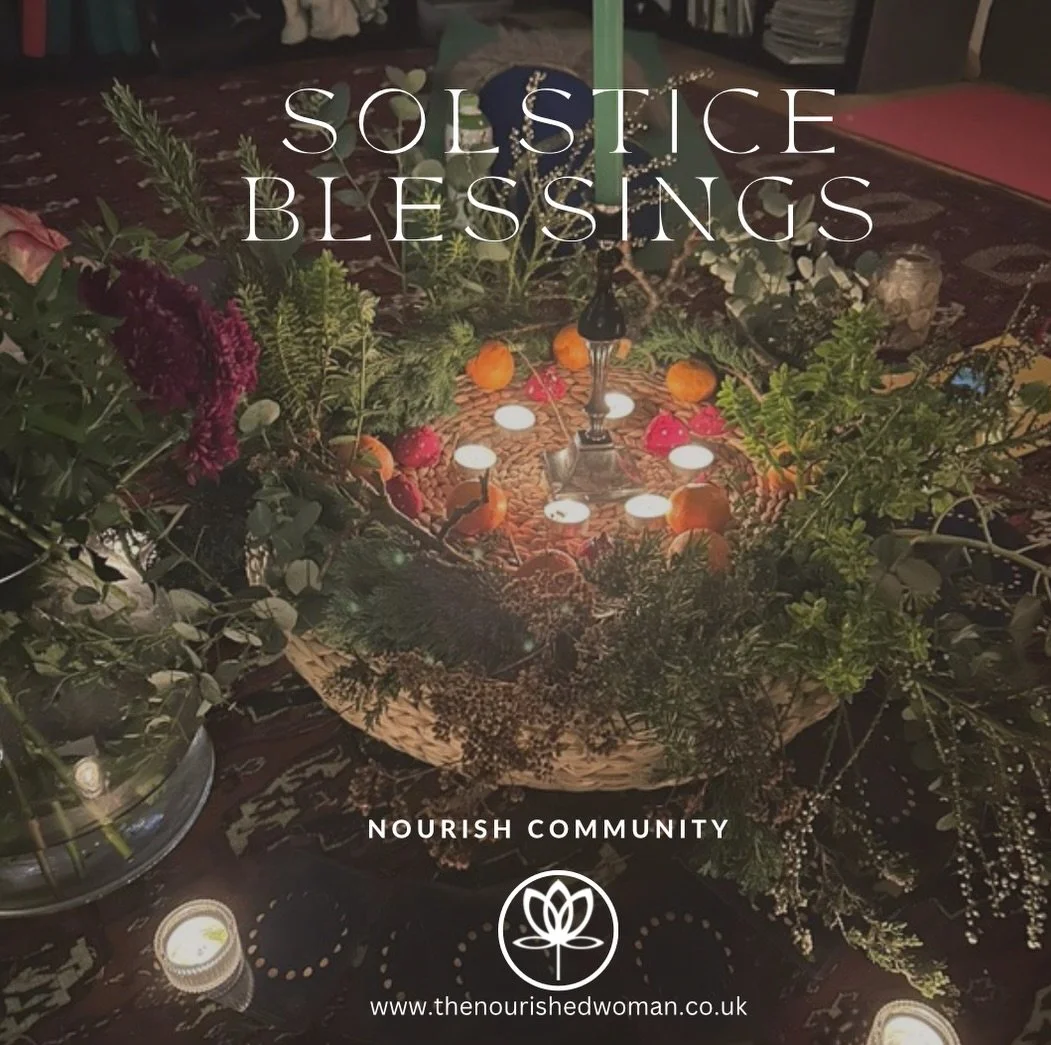Winter Solstice blessings

As the wheel turns,
I practice sitting with what is.
Not fixing.
Not pushing.
Just being with the shape of this moment.

Patience.
Softness.
I drink marshmallow,
inviting my tissues, my edges, my inner worlds
to remember ho