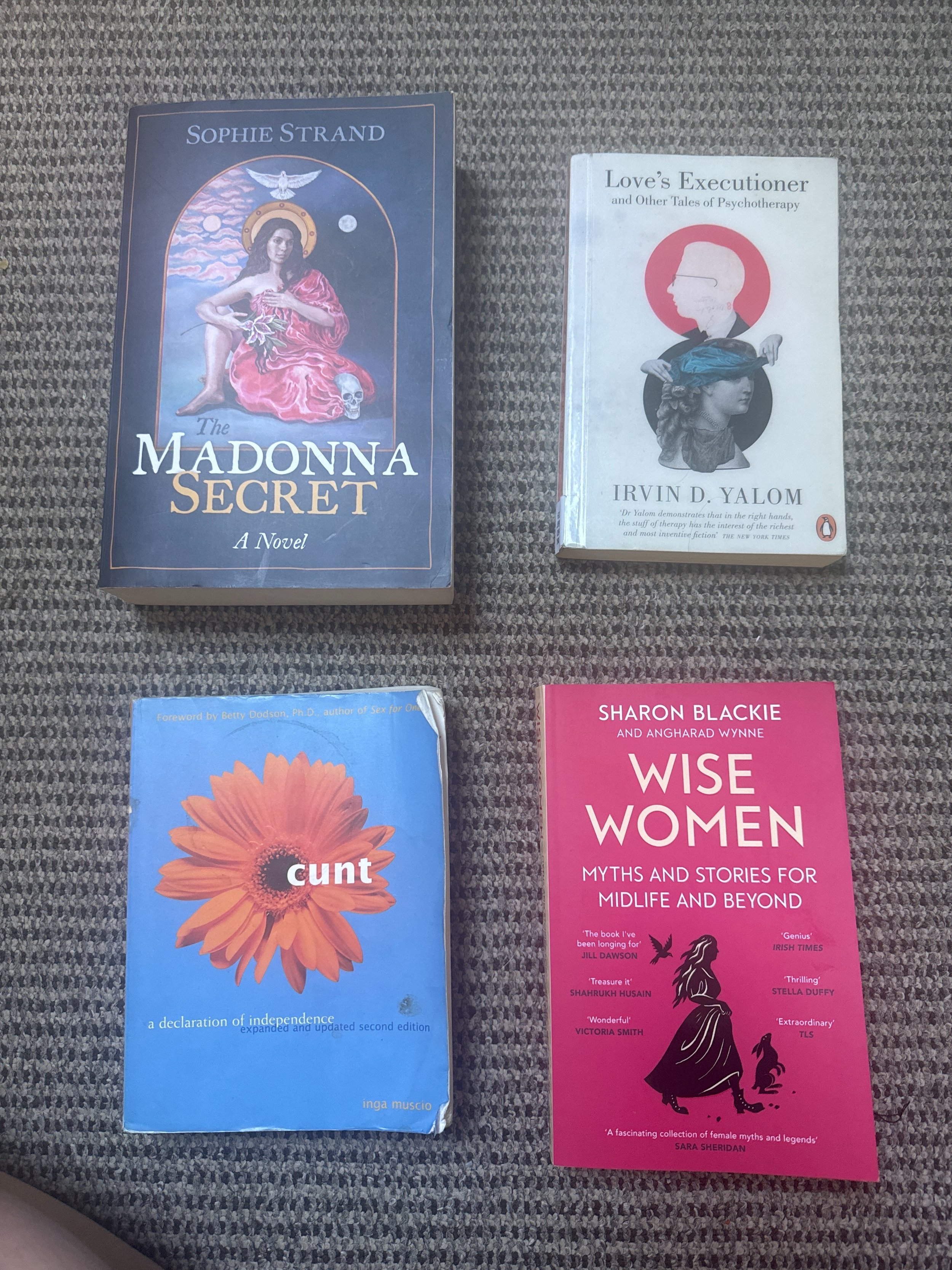Books I&rsquo;m reading ( and yes, I&rsquo;ve always several on the go) 🫣🤣
&hearts;️The Madonna Secret ( for my upcoming pilgrimage ) 

A mythic and evocative novel exploring the sacred feminine, embodiment, and forgotten stories. Sophie Strand wea