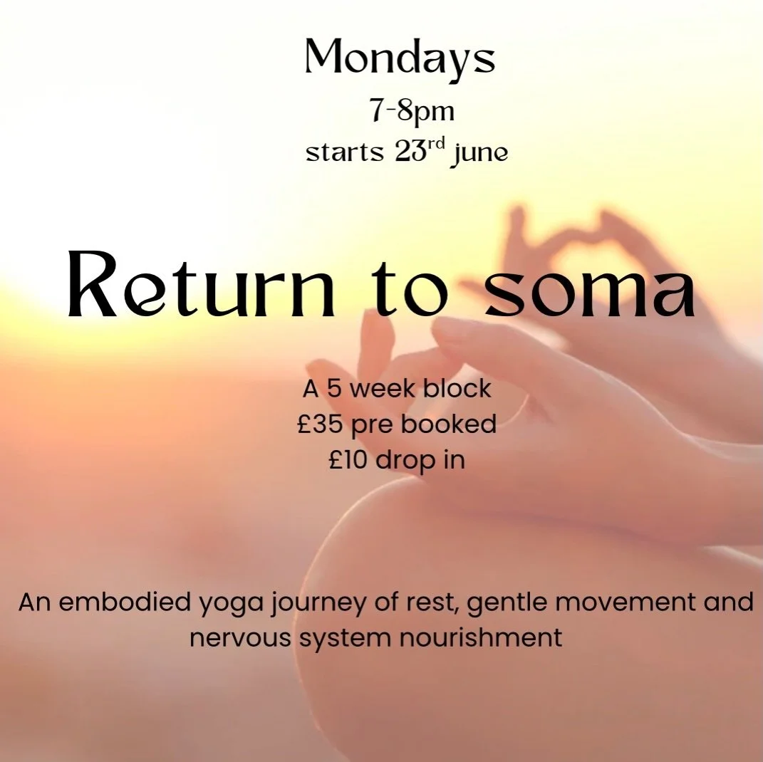I&rsquo;ve taken some time off but I seriously miss my yoga ok my lovely little studio . A few have asked so it&rsquo;s returning &hellip; 

Return to soma - A 5-Week Embodied Yoga Journey of Rest, Gentle Movement &amp; Nervous System Nourishment.
Li