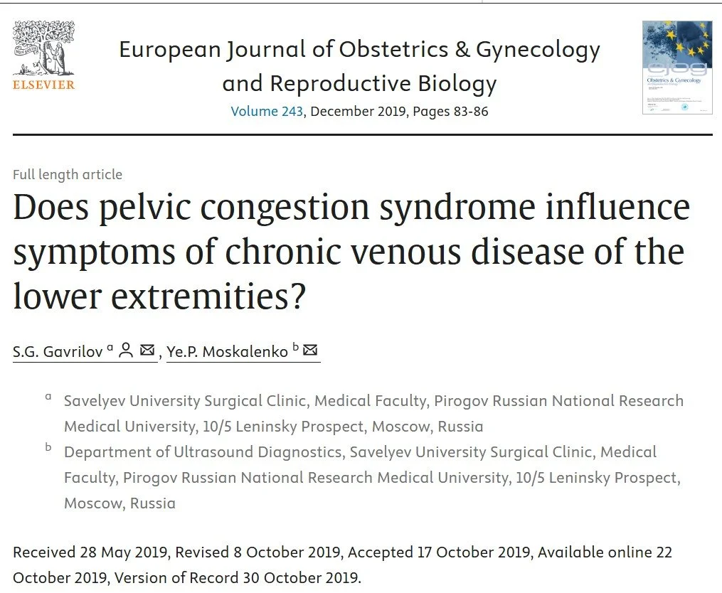 Unraveling the Connection: Leg Pain, Pelvic Pain, and Venous Insufficiency