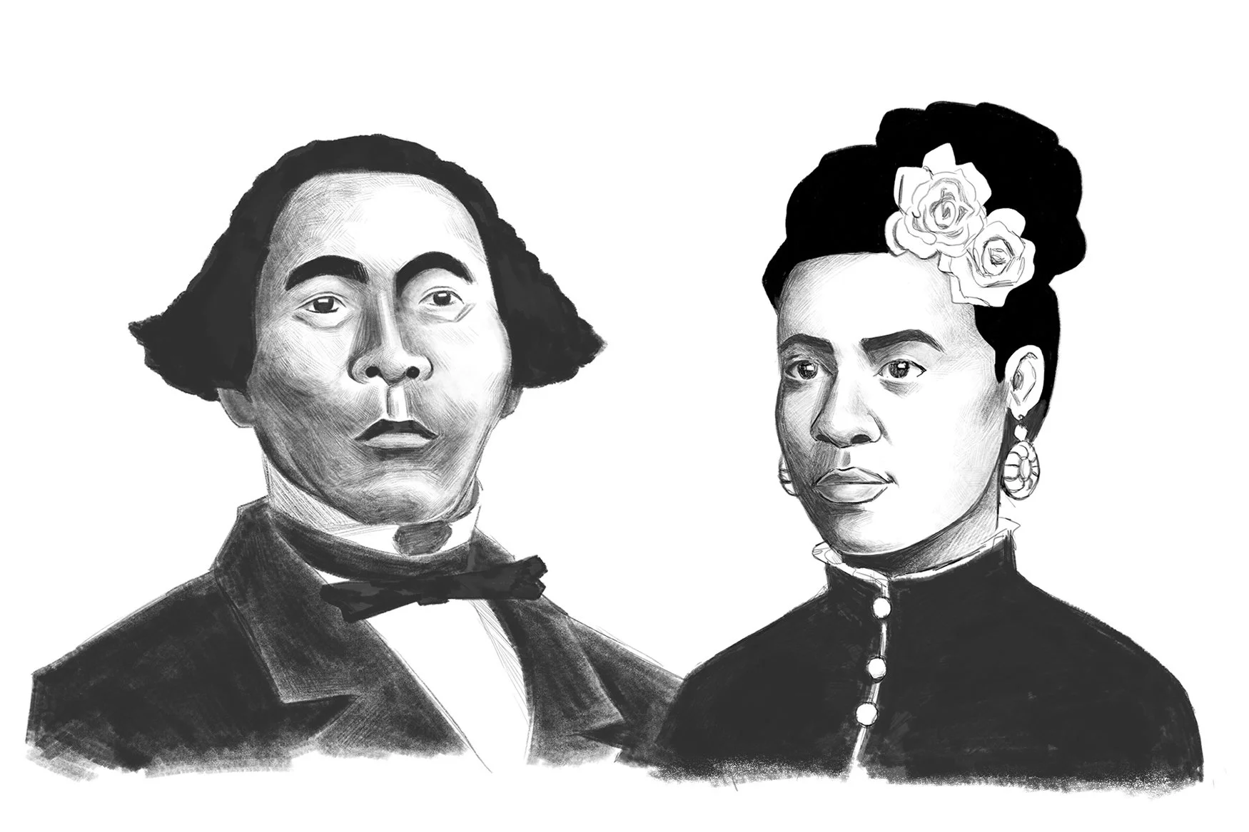 Stephen and Harriet Myers - Graphite