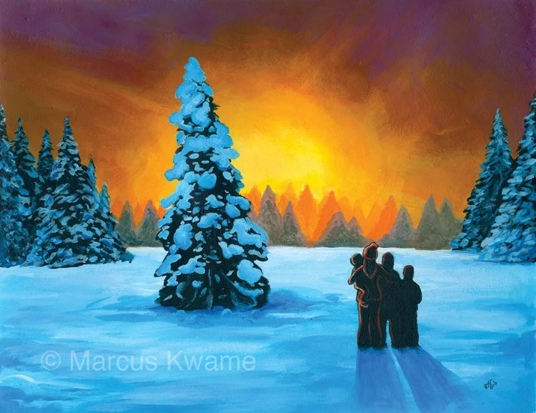 Greeting card painting commission - Acrylic