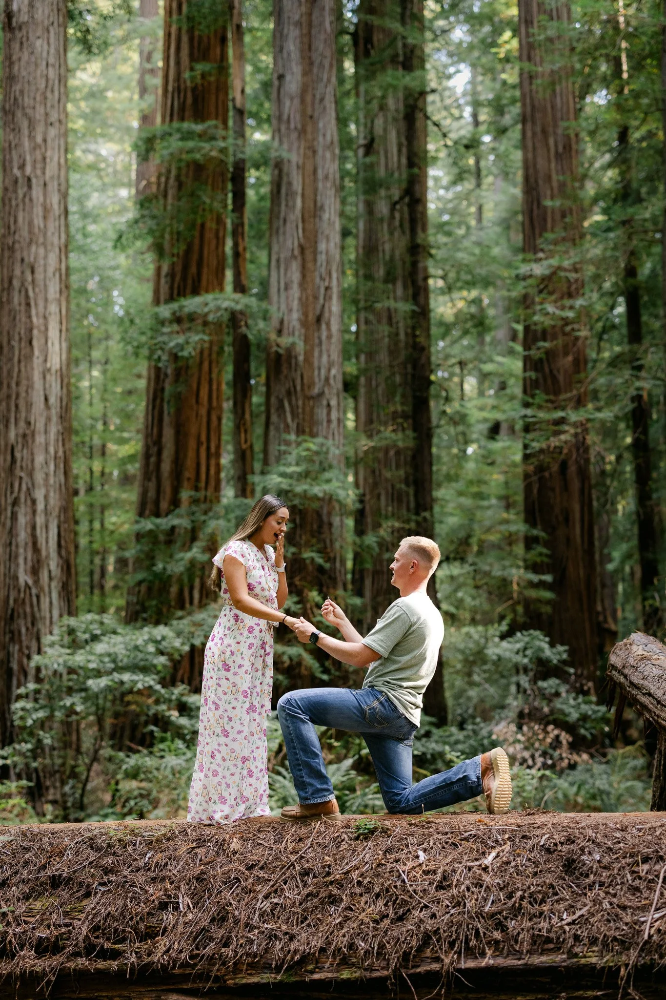 kneeling down to propose