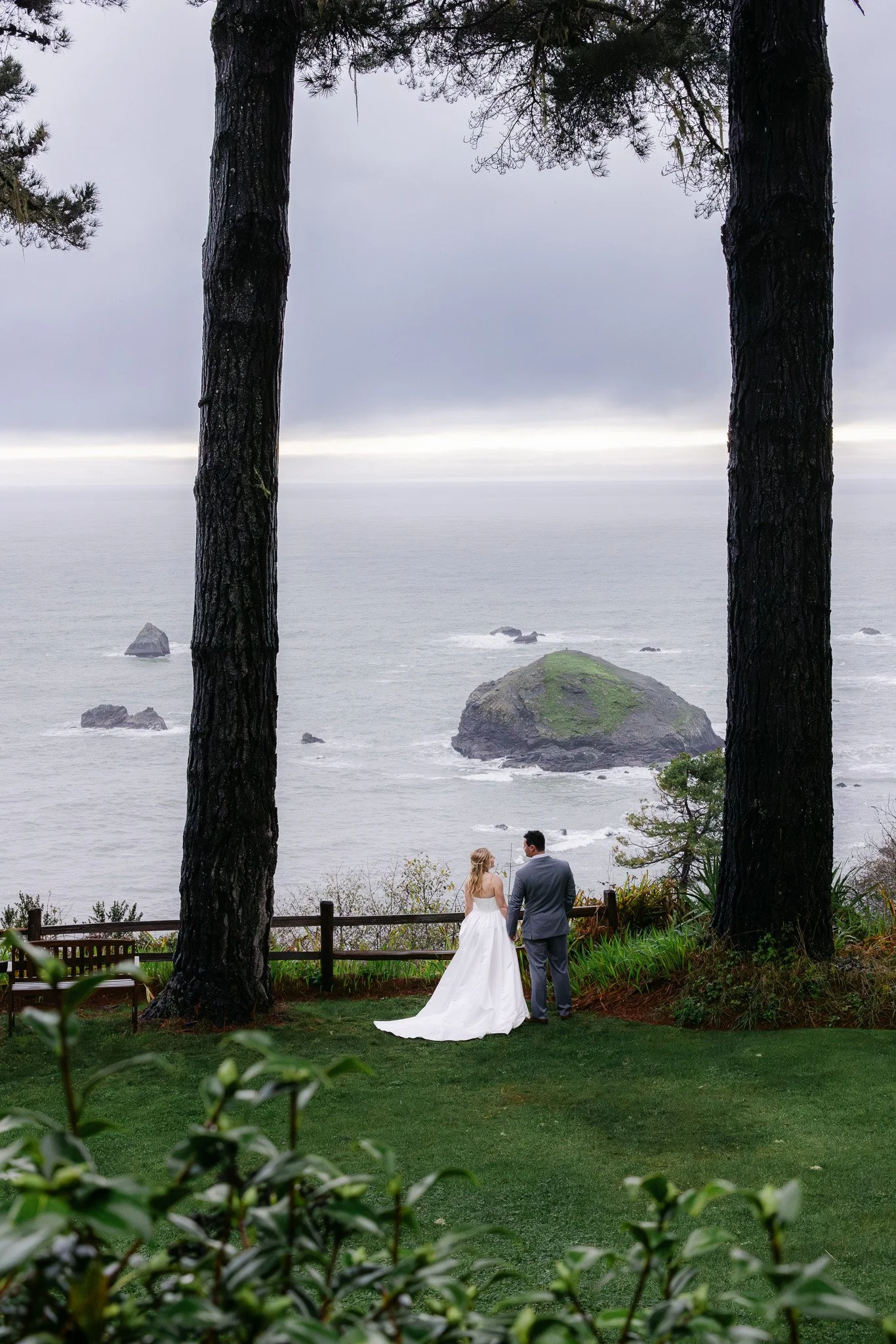 A December Wedding at the Lost Whale Inn in Trinidad California