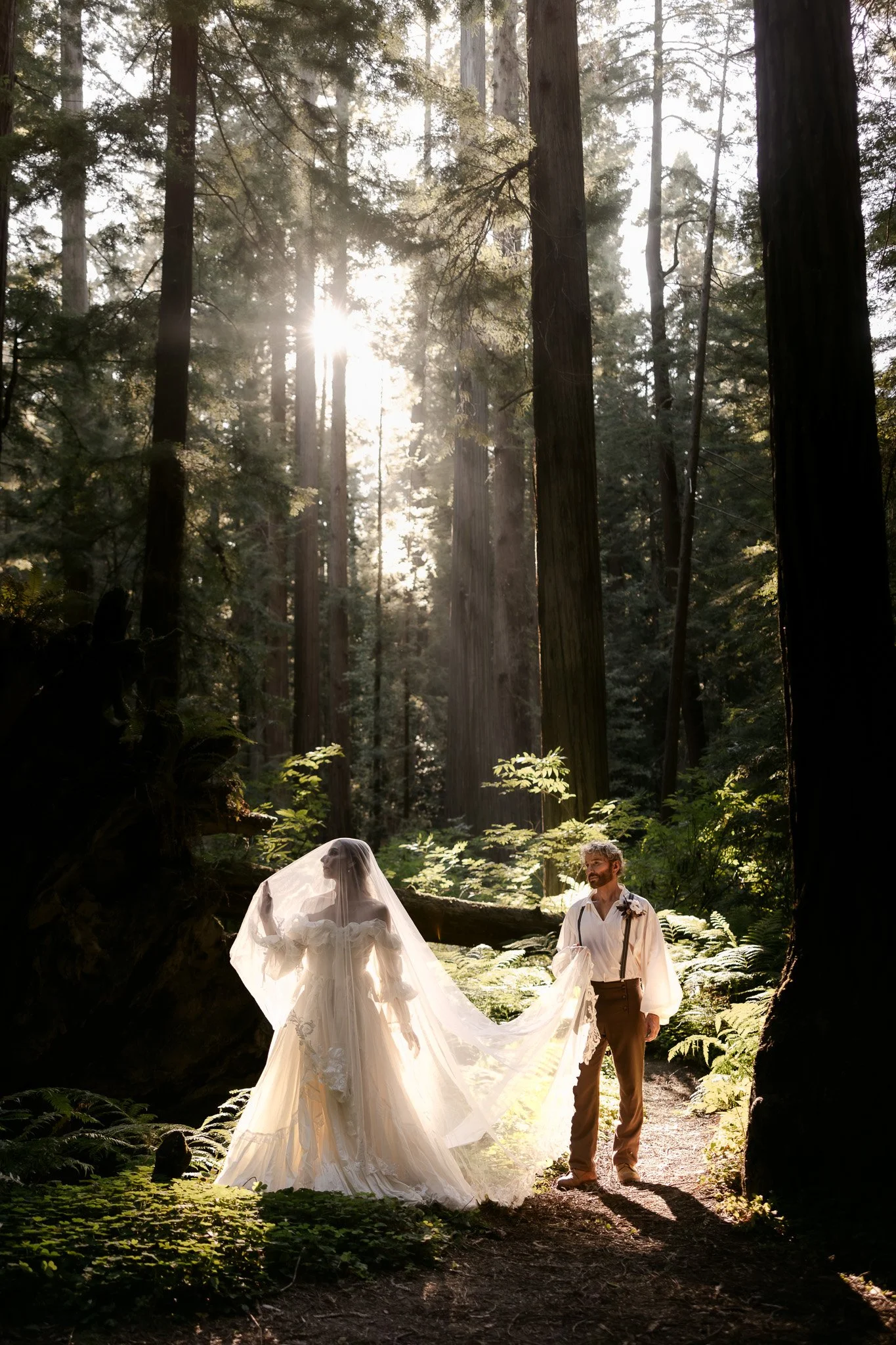 A Whimsical Elopement In the Redwoods