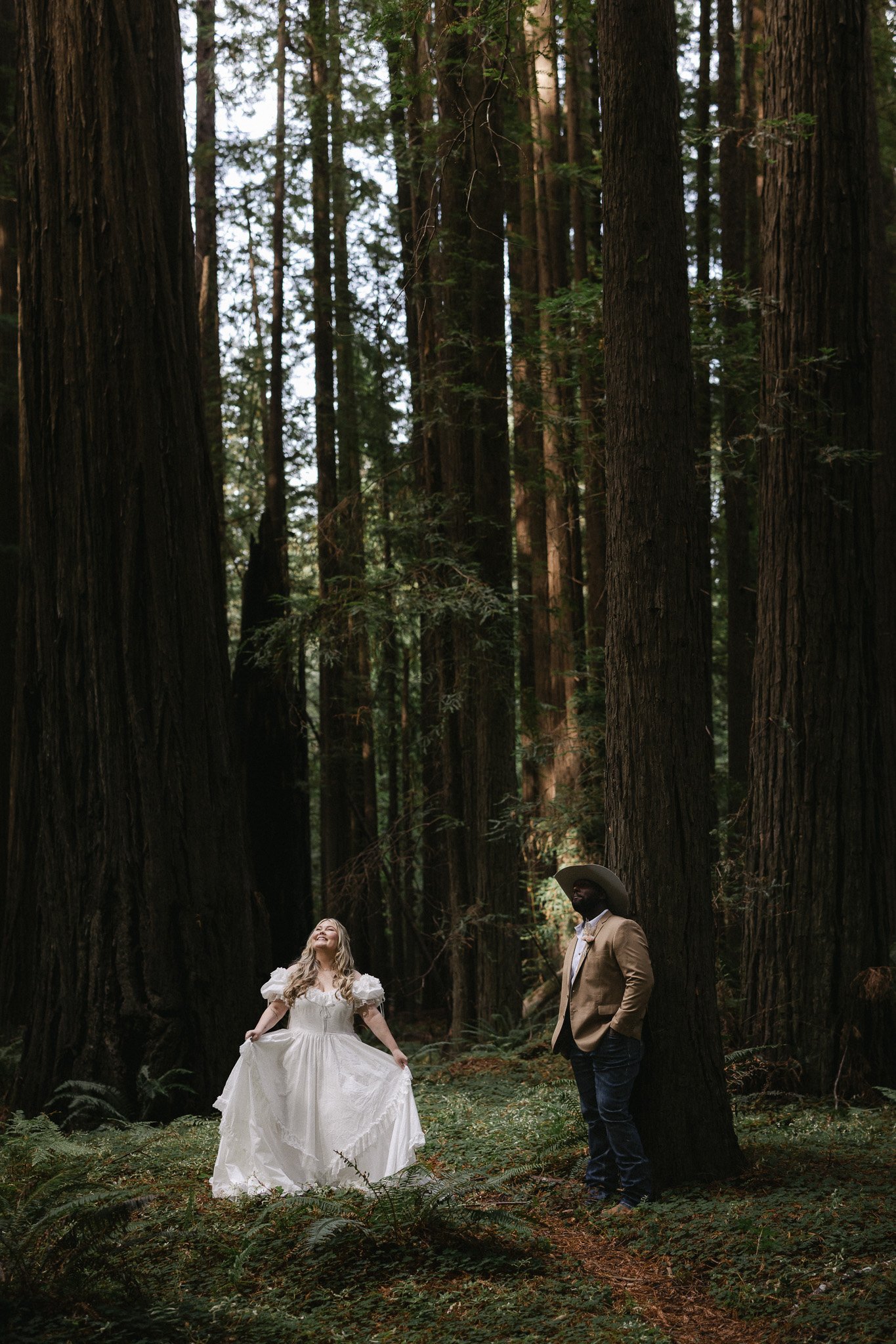 A Romantic Avenue of the Giants Redwood Elopement | Humboldt County, California