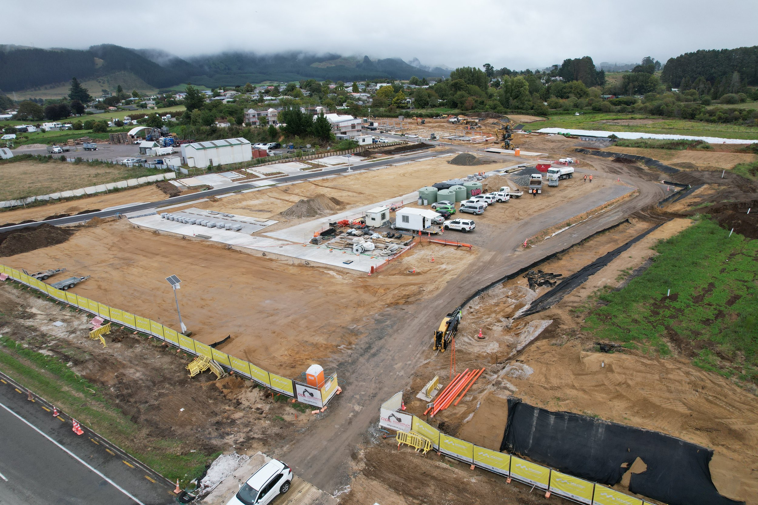 Civil works and roading progress