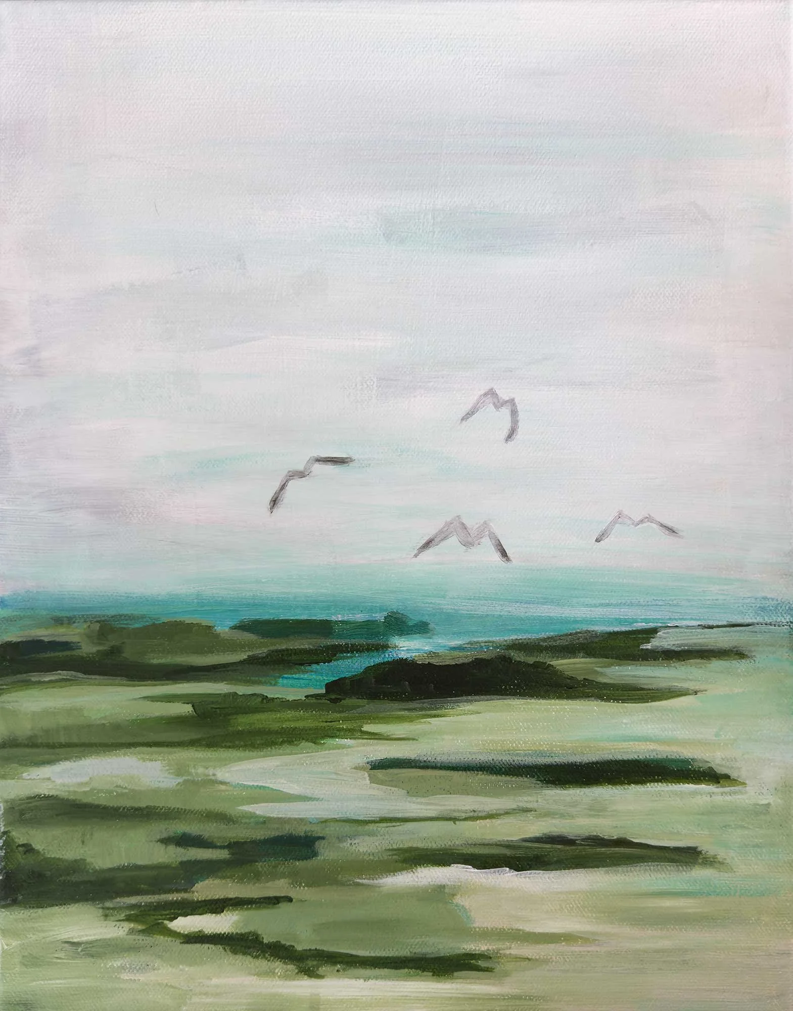 NorCal 11"x14", Acrylic on Gallery Canvas