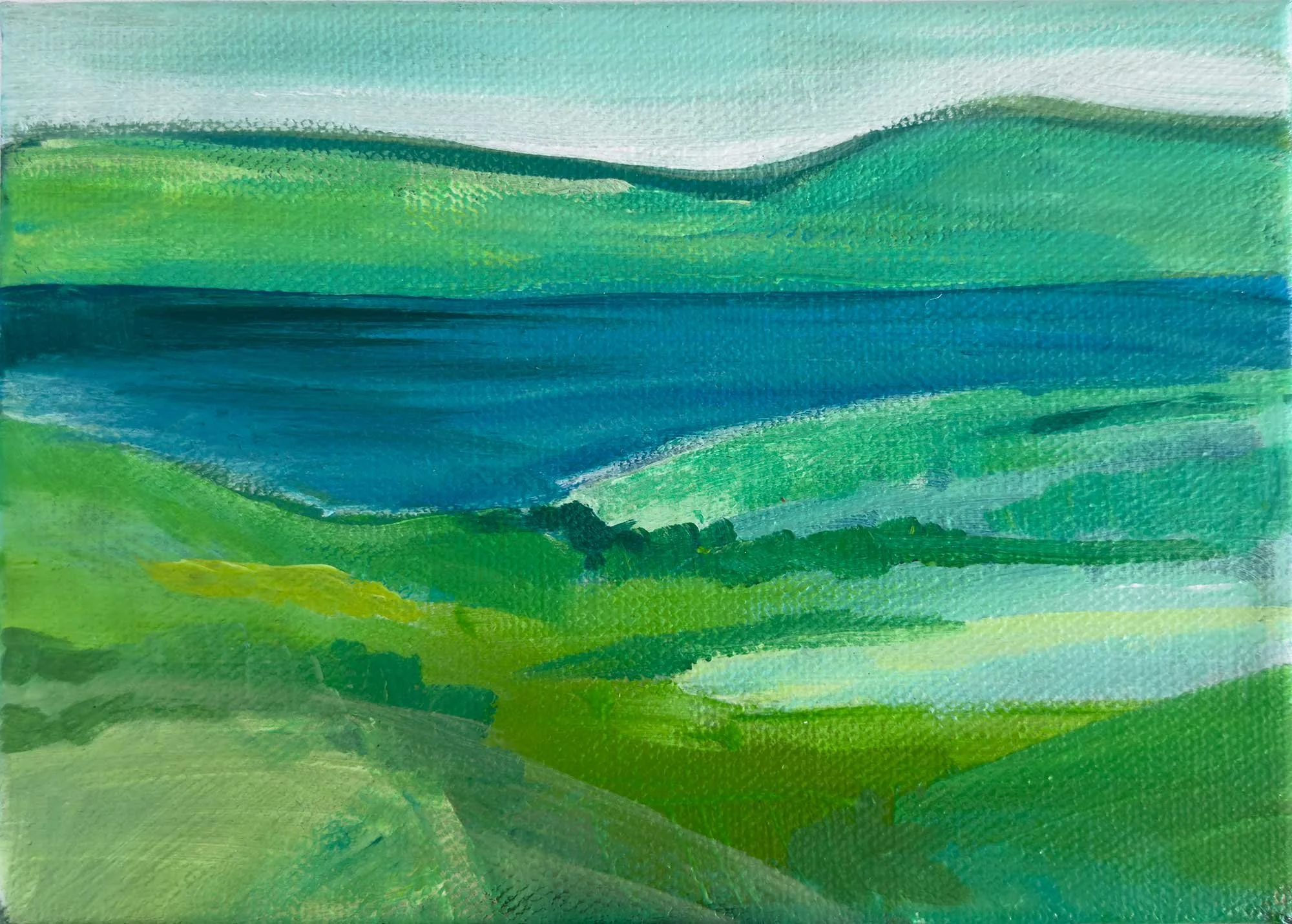 Spring No2, 7"x5", Acrylic on Gallery Canvas