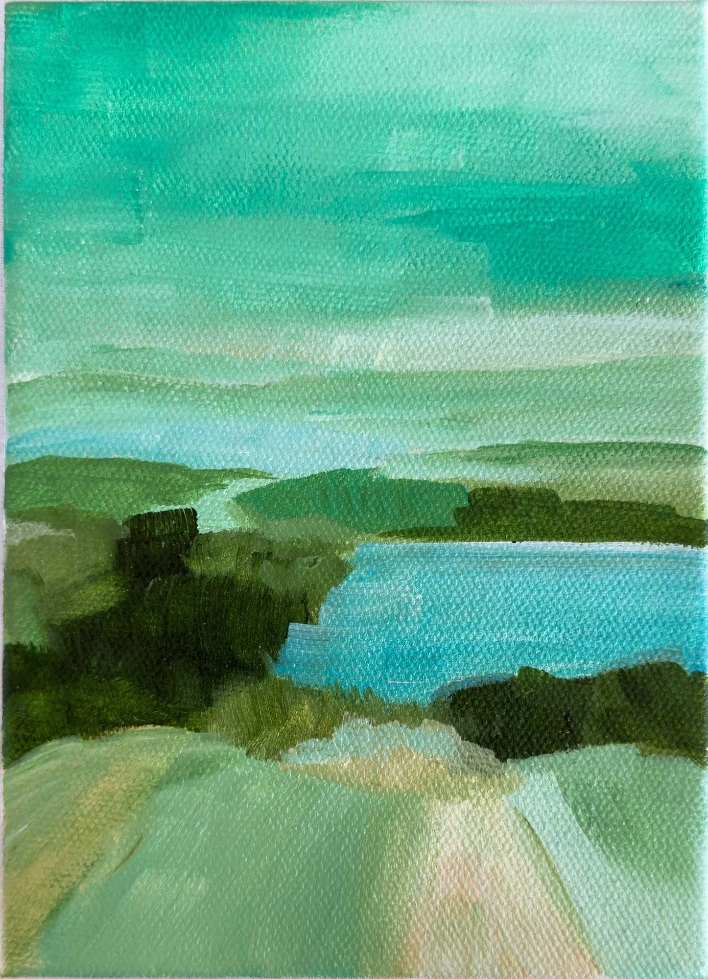 Marin No1, 5"x7", Acrylic on Gallery Canvas