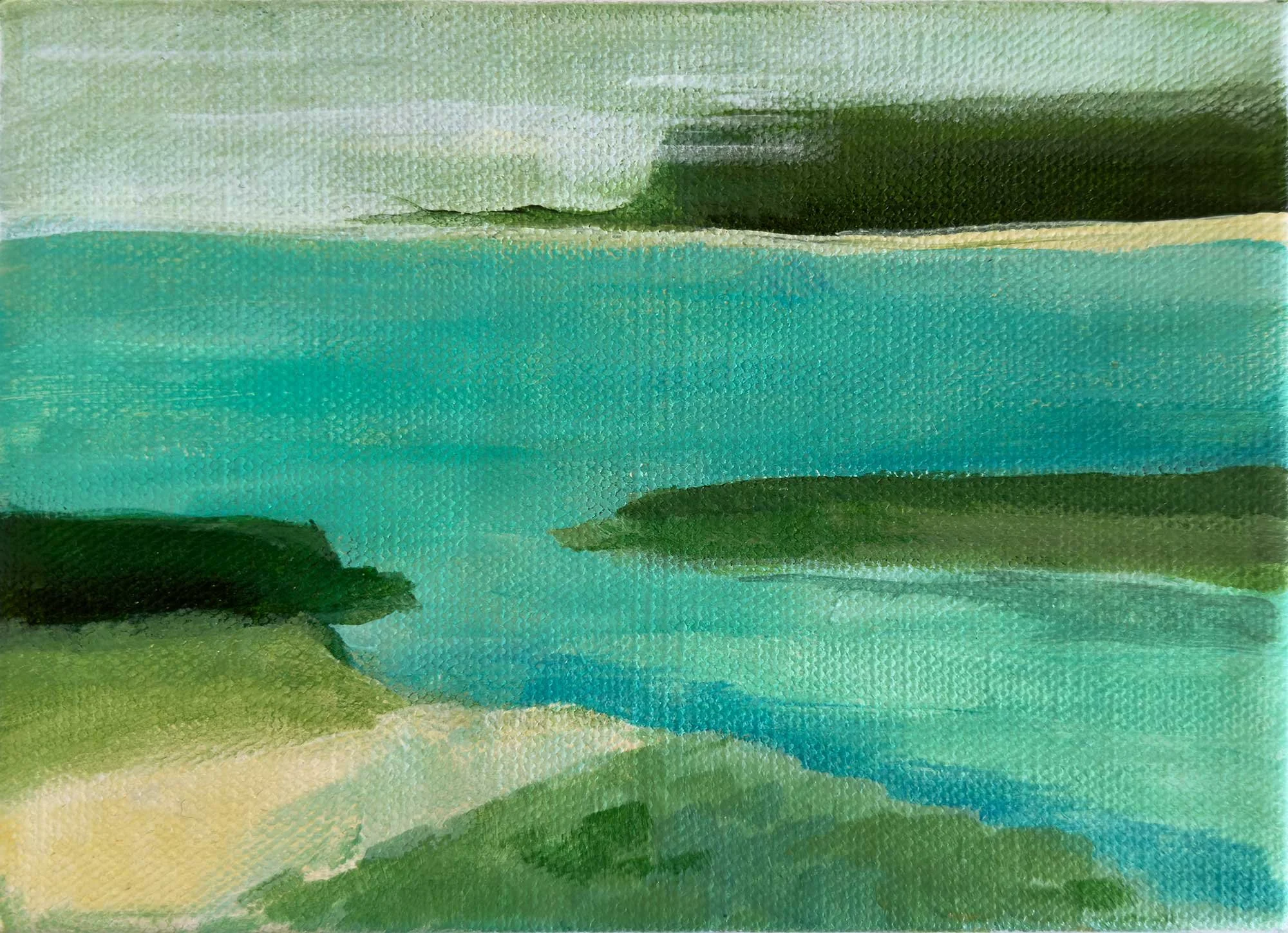Marin No2, 7"x5", Acrylic on Gallery Canvas
