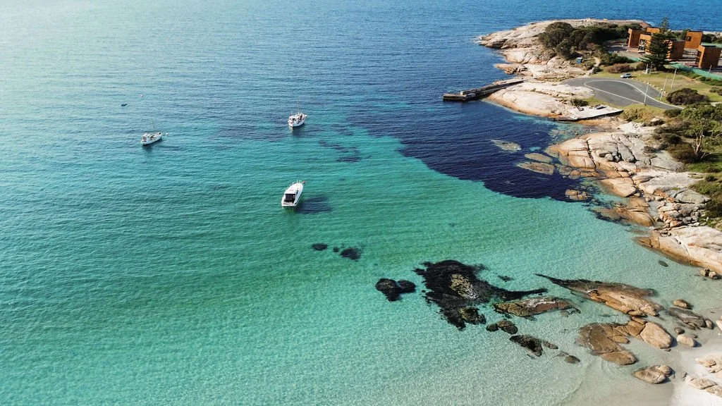 Islands and coastline view from Cooinda on the Beach.