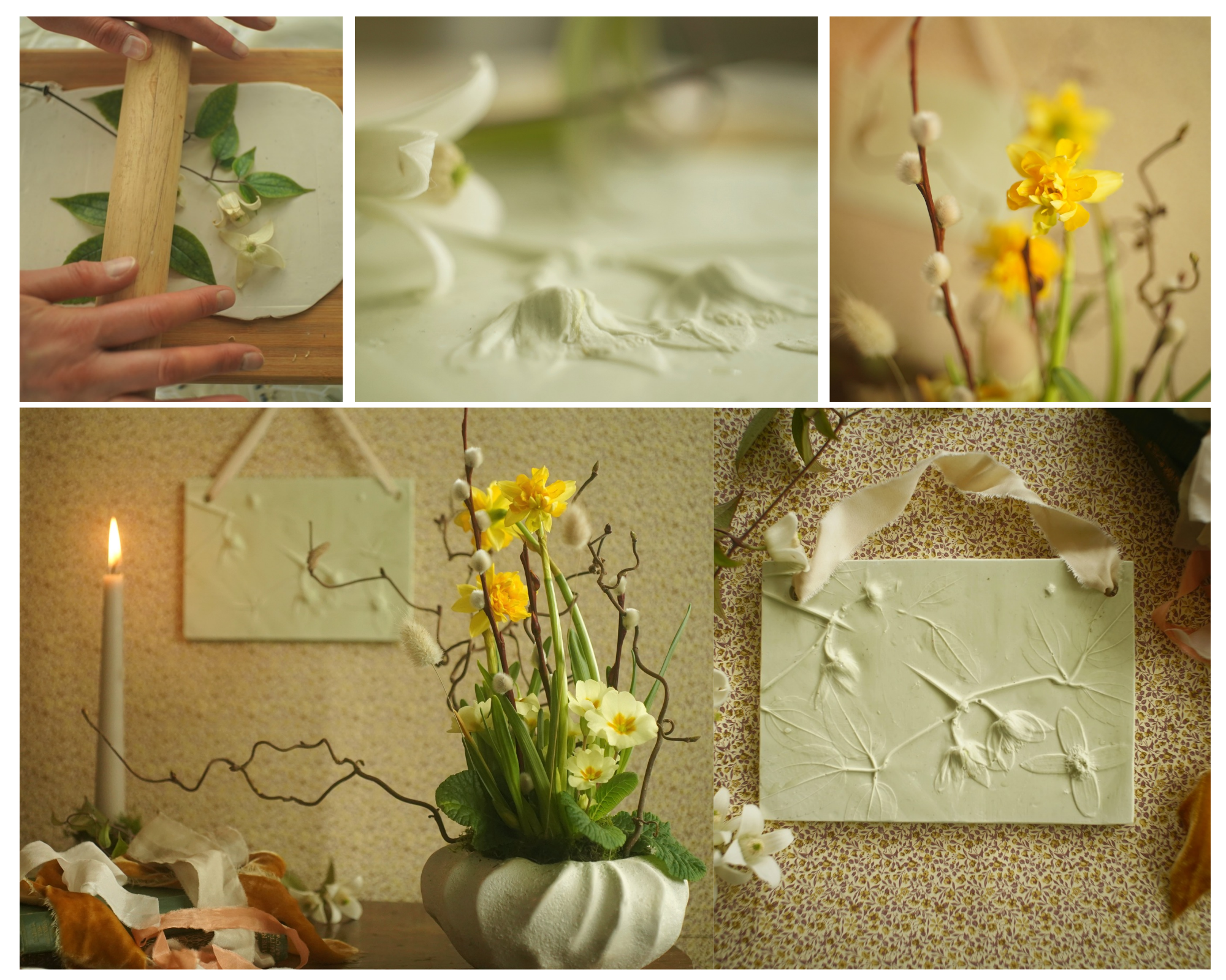 Flower to form spring gathering workshop