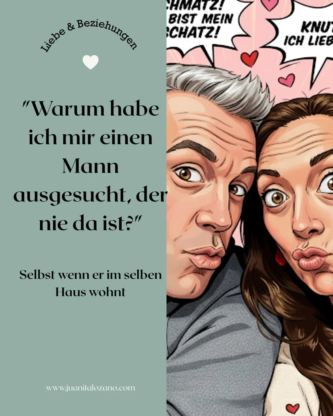 Was ist in meiner Beziehung wirklich passiert?
Jedes Mal, wenn mein Mann gehen musste, habe ich innerlich eine Patzerei gemacht und bin in die Opferrolle gerutscht. Ich f&uuml;hlte mich verlassen.
Mein Gedanke war immer derselbe: &bdquo;Ich muss alle