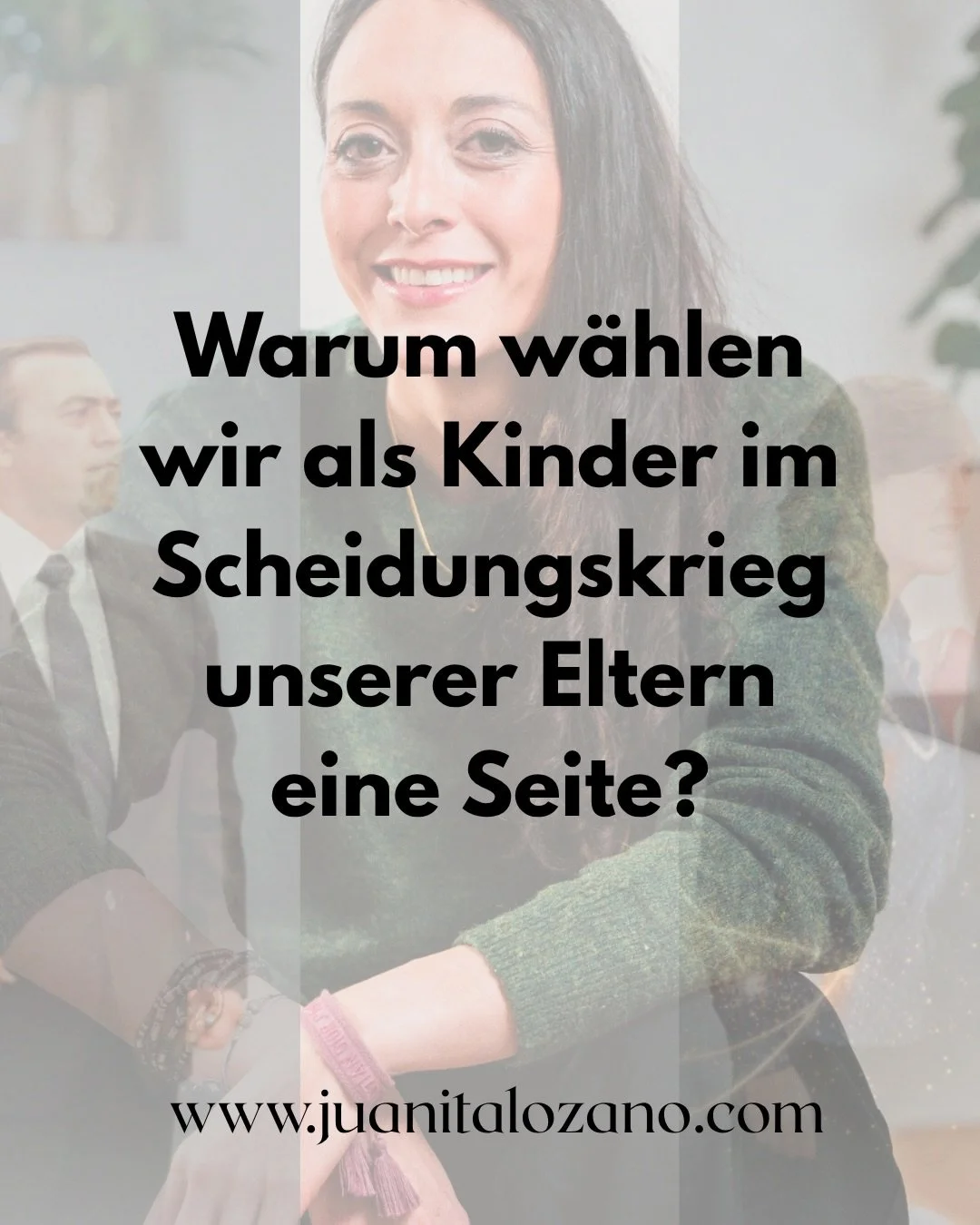 Ein Kind ist kein Richter und auch nicht die Br&uuml;cke, die das Zerbrochene zusammenhalten muss. Aus der Sicht der Gestalttherapie sind wir das Ergebnis einer Ganzheit: Papa und Mama leben zu jeweils 50 % in uns weiter.
Wenn wir gezwungen sind, uns